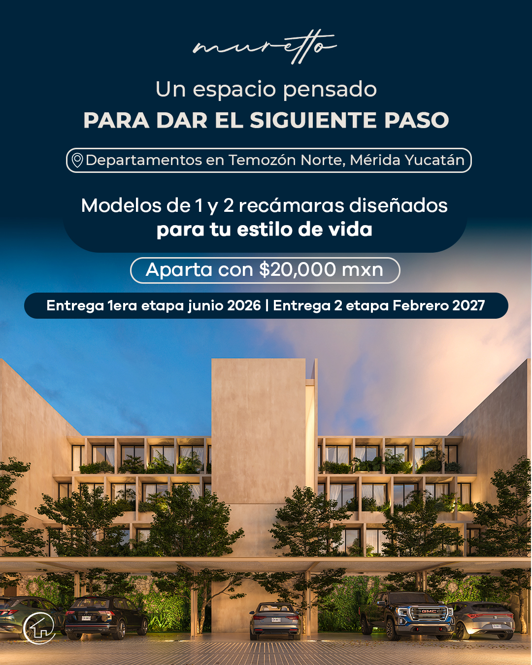 MURETTO es un desarrollo de departamentos en Temozón Norte, Mérida, Yucatán, pensado para quienes buscan dar el siguiente paso: independizarse o comenzar a invertir.
Una alternativa accesible dentro de una zona de alta plusvalía en la ciudad, con departamentos desde $2,020,000.00 MXN.
Un espacio que se adapta a tu estilo de vida y a tus planes a futuro.
👉 Contáctanos hoy
#merida #temozónnorte #TemozónNorte #departamentos #financiamiento #casa