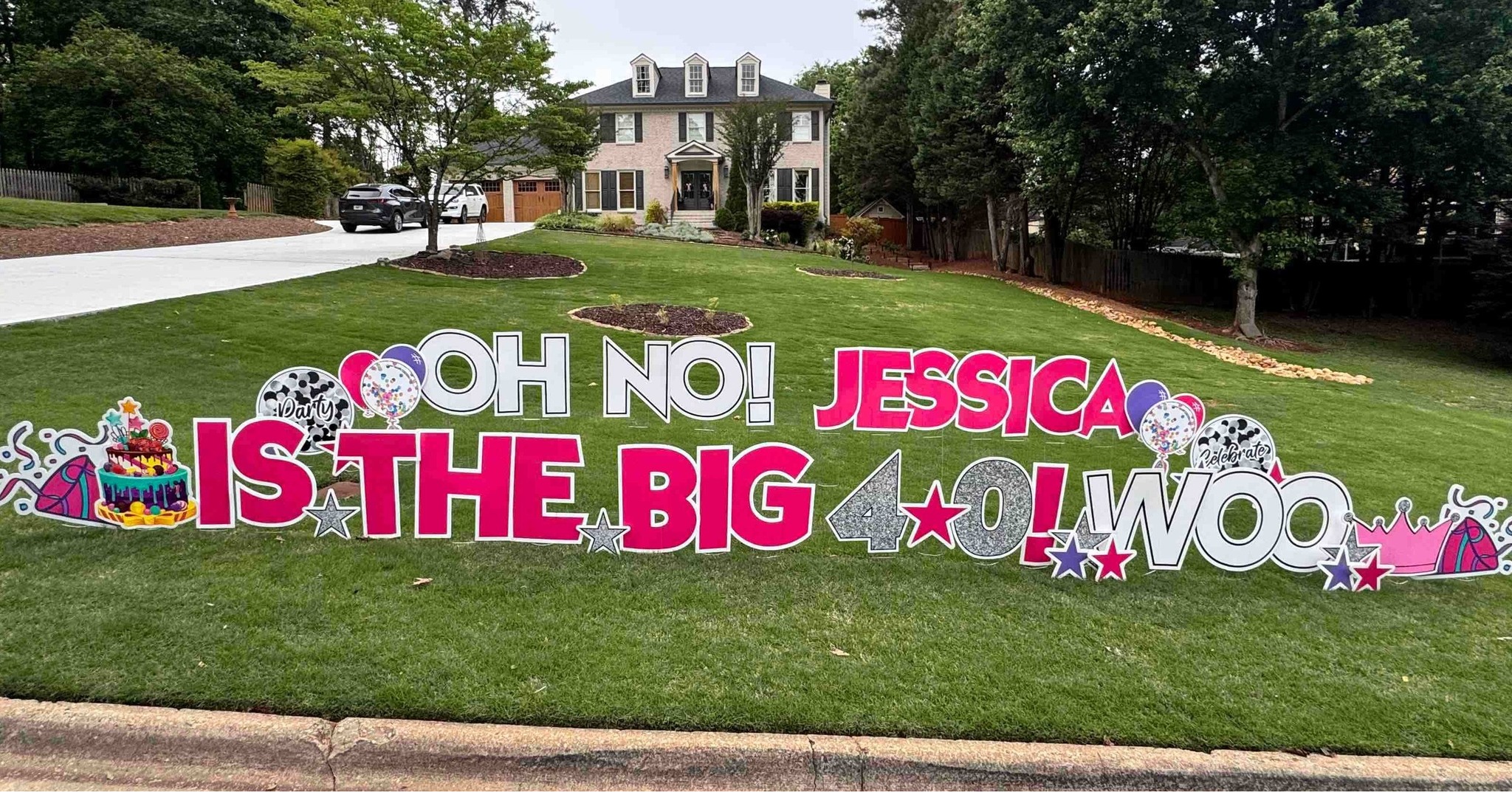 When your friend hits the big 4‑0, you go all out. This bright and cheerful yard card brought the perfect birthday energy to the celebration.
#40thBirthday #MilestoneBirthday #FromAFriend #YardCardMagic #CelebrateBig #BirthdaySurprise #YardCardCelebration #suwaneeyardcards