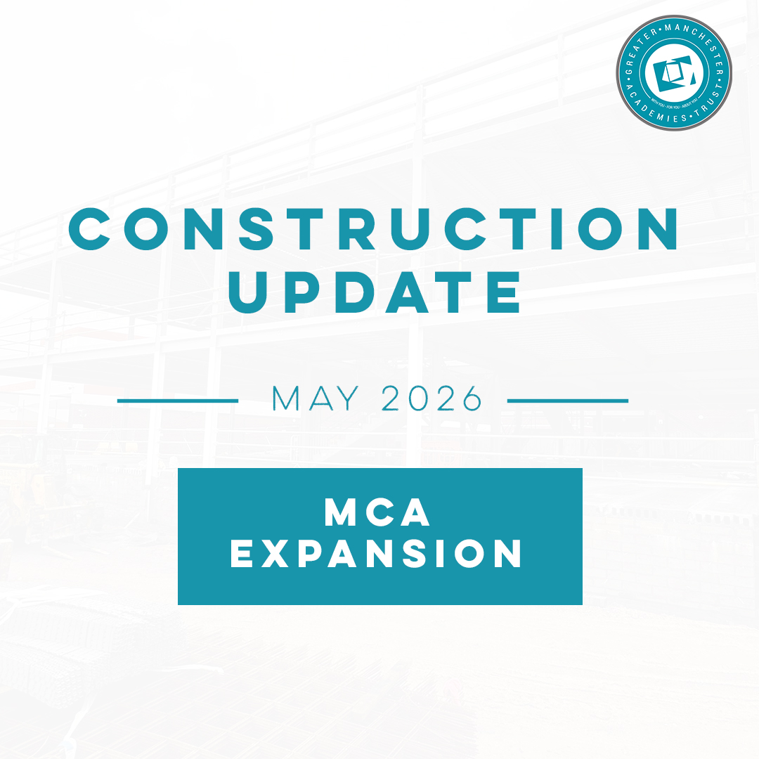 May Construction Update π§β
At Manchester Communication Academy, we are building a new purpose built school just for Y7's which will open in September 2026, alongside our other developments including a new science block and 4G floodlit pitches.