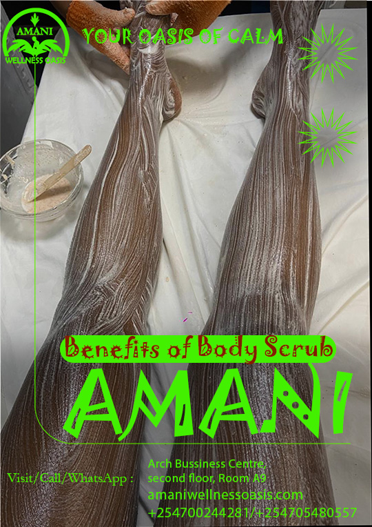 Body scrubs do more than make your skin feel smooth.
They help remove dead skin cells, improve circulation, and support healthier, more radiant skin. Regular exfoliation also helps your skin absorb moisture better, leaving it softer and refreshed.
Healthy skin starts with proper care and consistency.
📍 Arch Business Centre, 2nd Floor, Room A9, Along Eastern Bypass
📞 0700 244 281 | 0705 480 557
#BodyScrub #SkinCare #HealthySkin #AmaniWellnessOasis #GlowCare