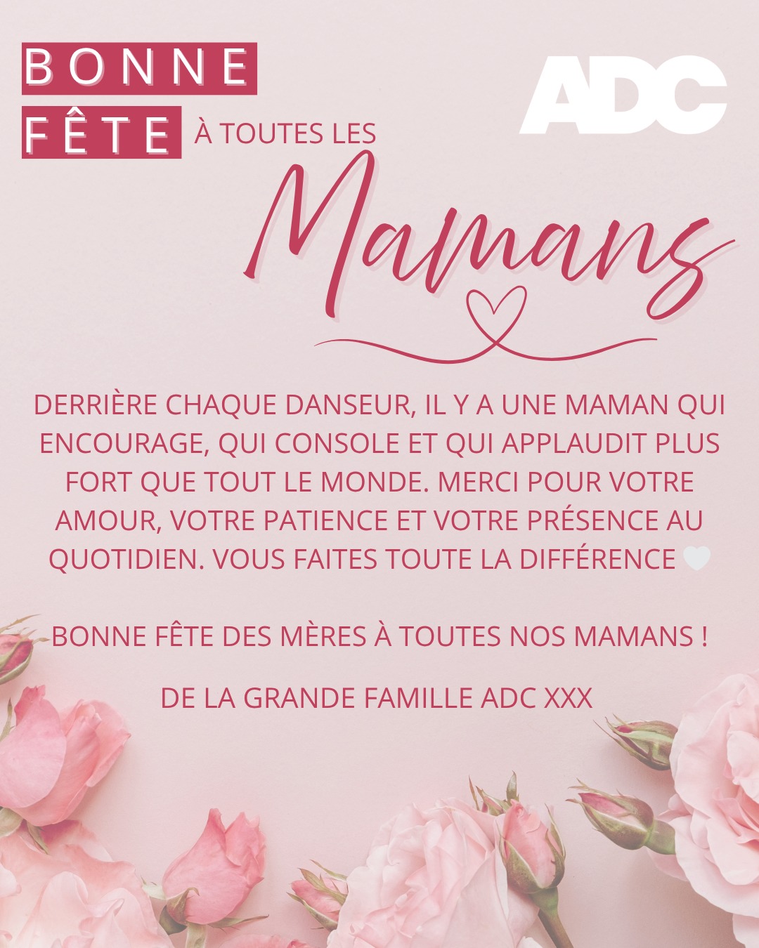Bonne fête des Mères à toutes ces femmes exceptionnelles qui font briller notre quotidien! 💖