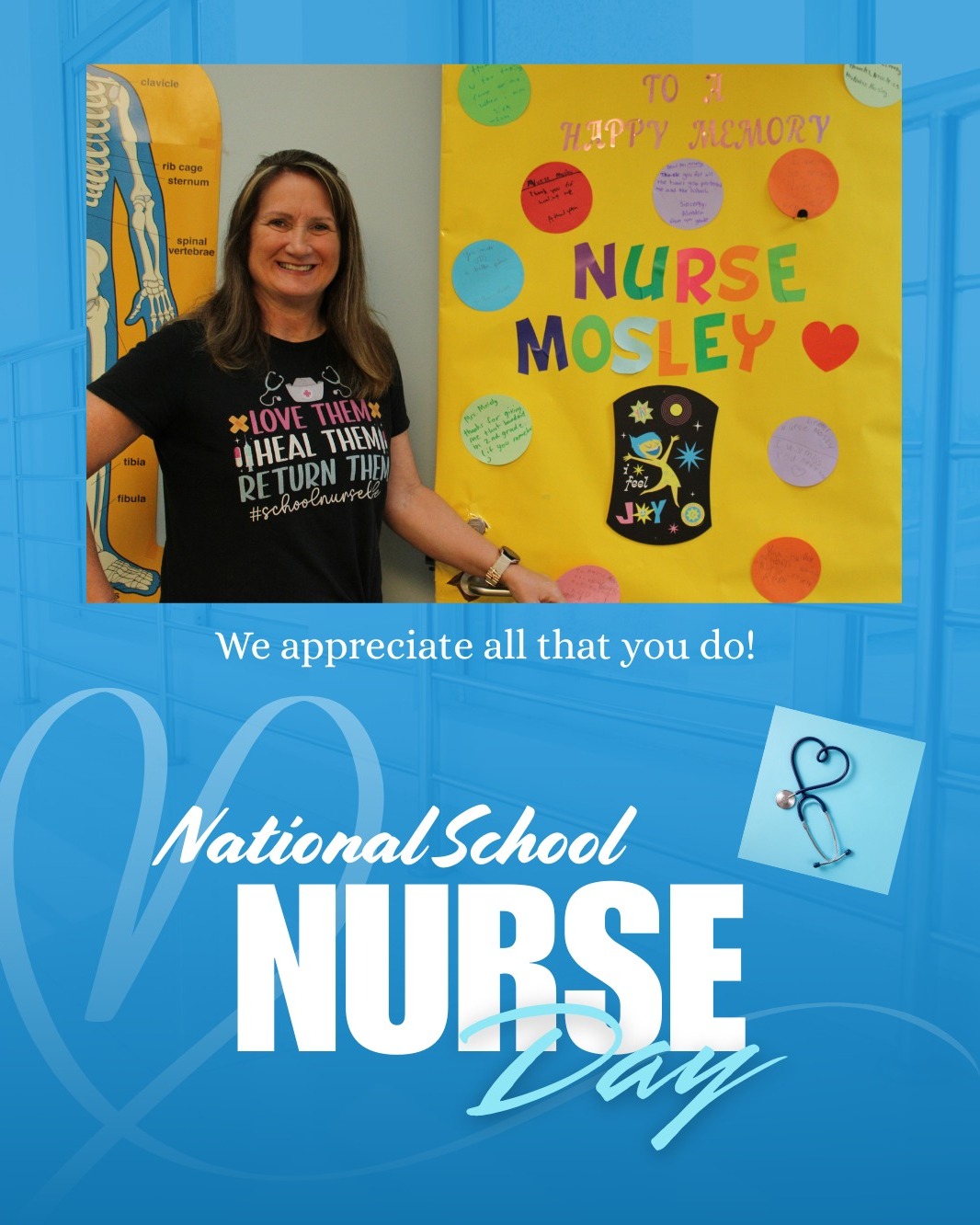 Happy National School Nurse Day! We’re so thankful for Nurse Mosley and all she does for Union Day School! 💙