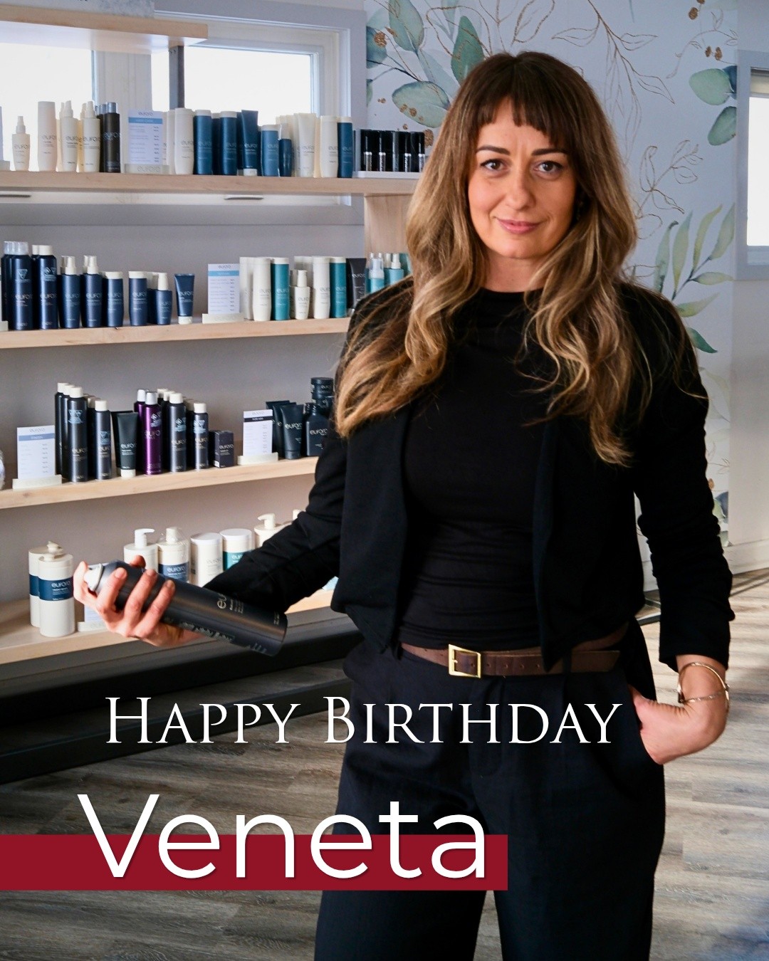Happiest of Birthdays to our girl Veneta.
Our punk rock, insect loving, ever so talented Designer Stylist, who truly cares for her team and her guests.
We hope you have an amazing Birthday 🎂