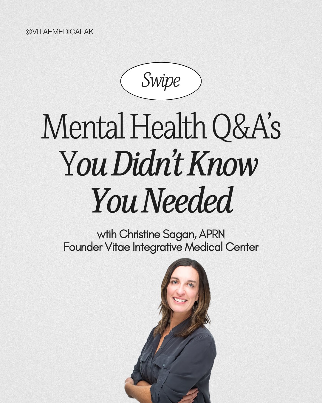 This is your reminder that mental health doesn’t have to be complicated or distant. Sometimes, it’s as simple as pausing long enough to notice what’s really going on underneath the surface.
Healing often starts in the smallest moments of awareness.
Follow @vitaemedicalak for more mental health support and education this month.