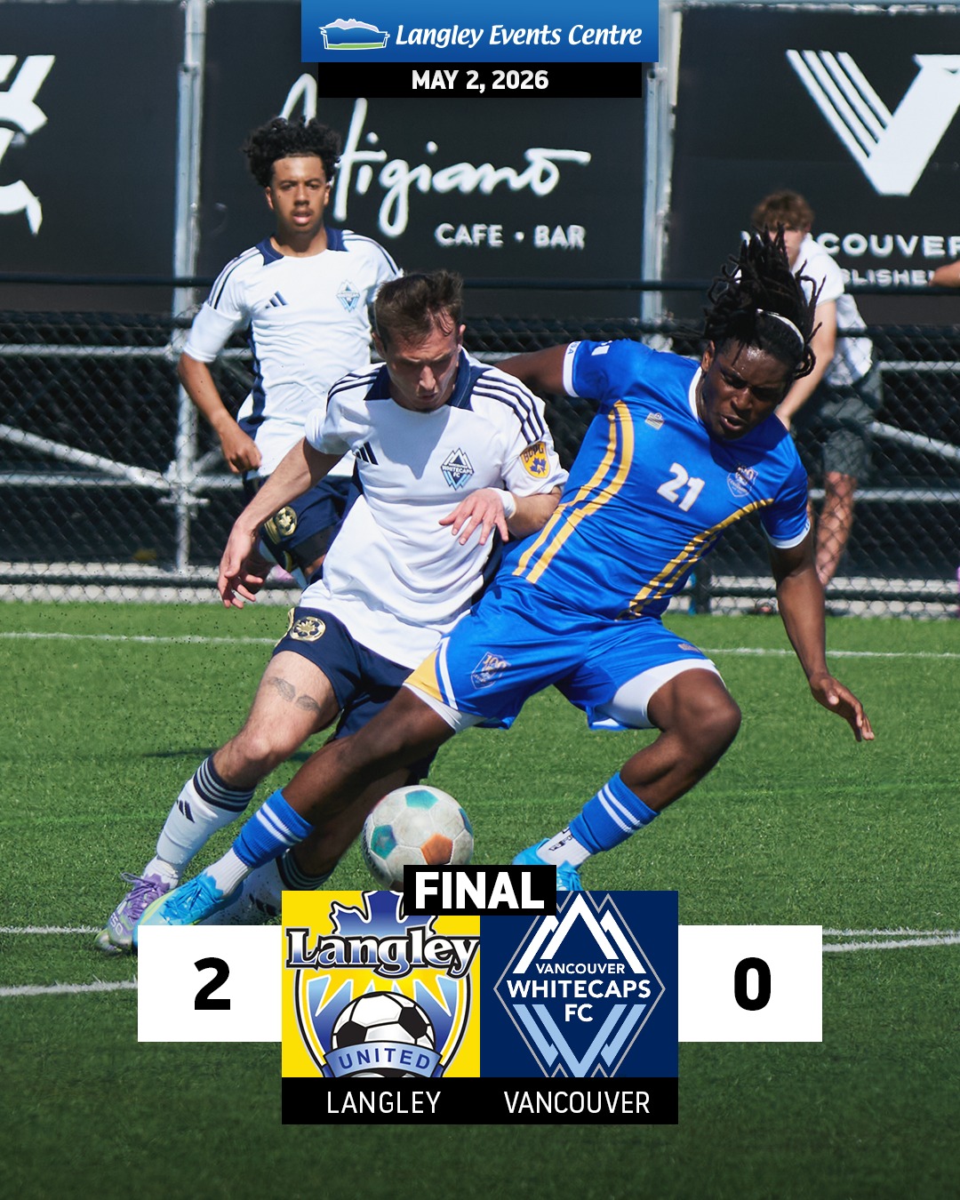 Mixed results on the pitch this weekend for @langleyunited_bcpl with the men staying perfect on the season while the women's squad falls short