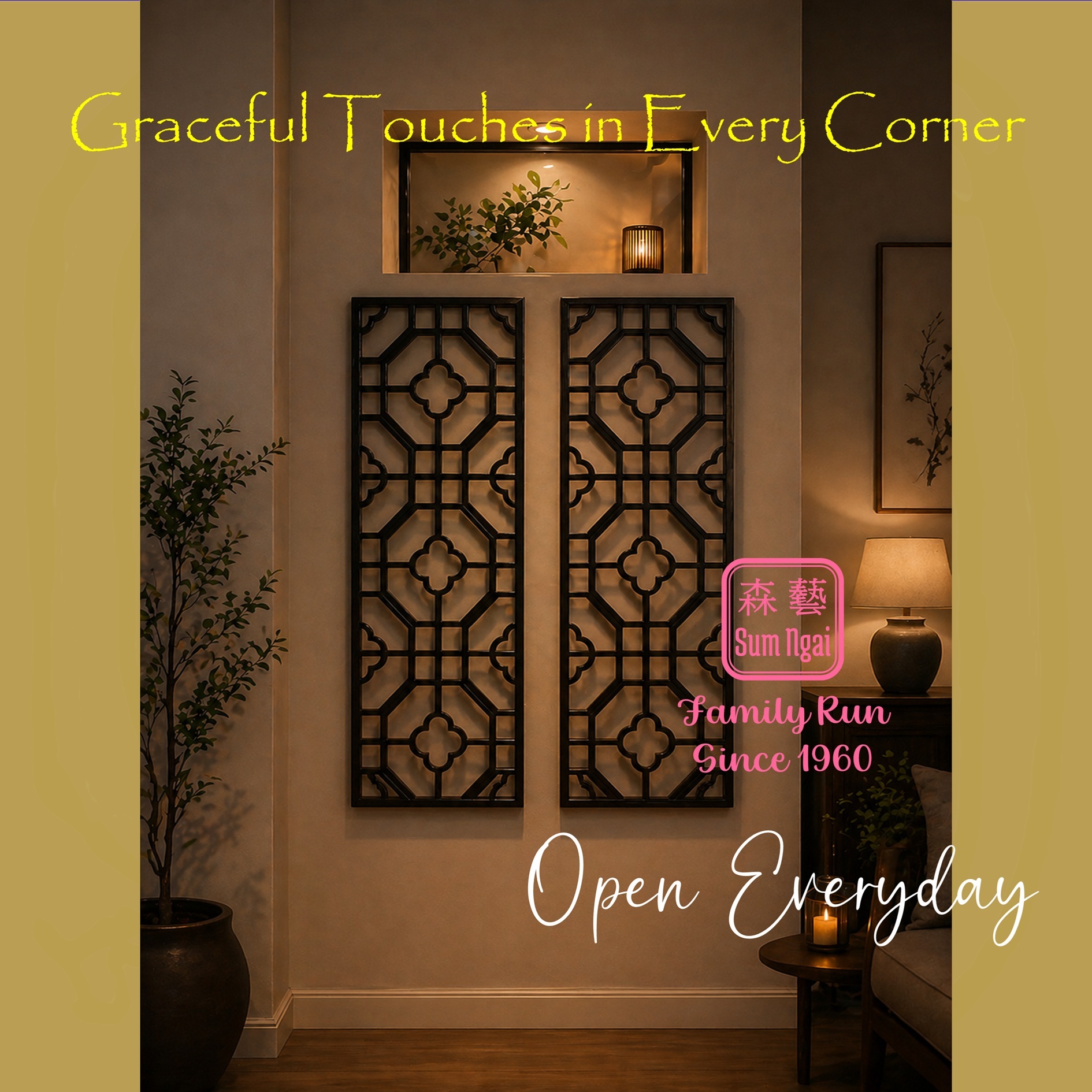 Step into our showroom and discover handcrafted pieces where quality, warmth, and heritage come together. #wallart #walldecor #woodwork
📍Discover unique finds - Visit us today.
⭐Holiday & Sunday 11-4 | Mon-Sat 10-5
🚗 Free parking on premises.
🚆MTR - Kam Sheung Rd Stn (8-minute walk)
#SumNgaiBrassFactory #BrassFactory #HandcraftedBrass #SolidBrass #Craftsmanship #VisitOurShowroom #TimelessDesign #chinesefurniture #solidwoodfurnitures #sideboard #nightstands #floorlamps #porcelainlamp #gingerjarlamp #wallart #gardenornament #kamtin #錦田