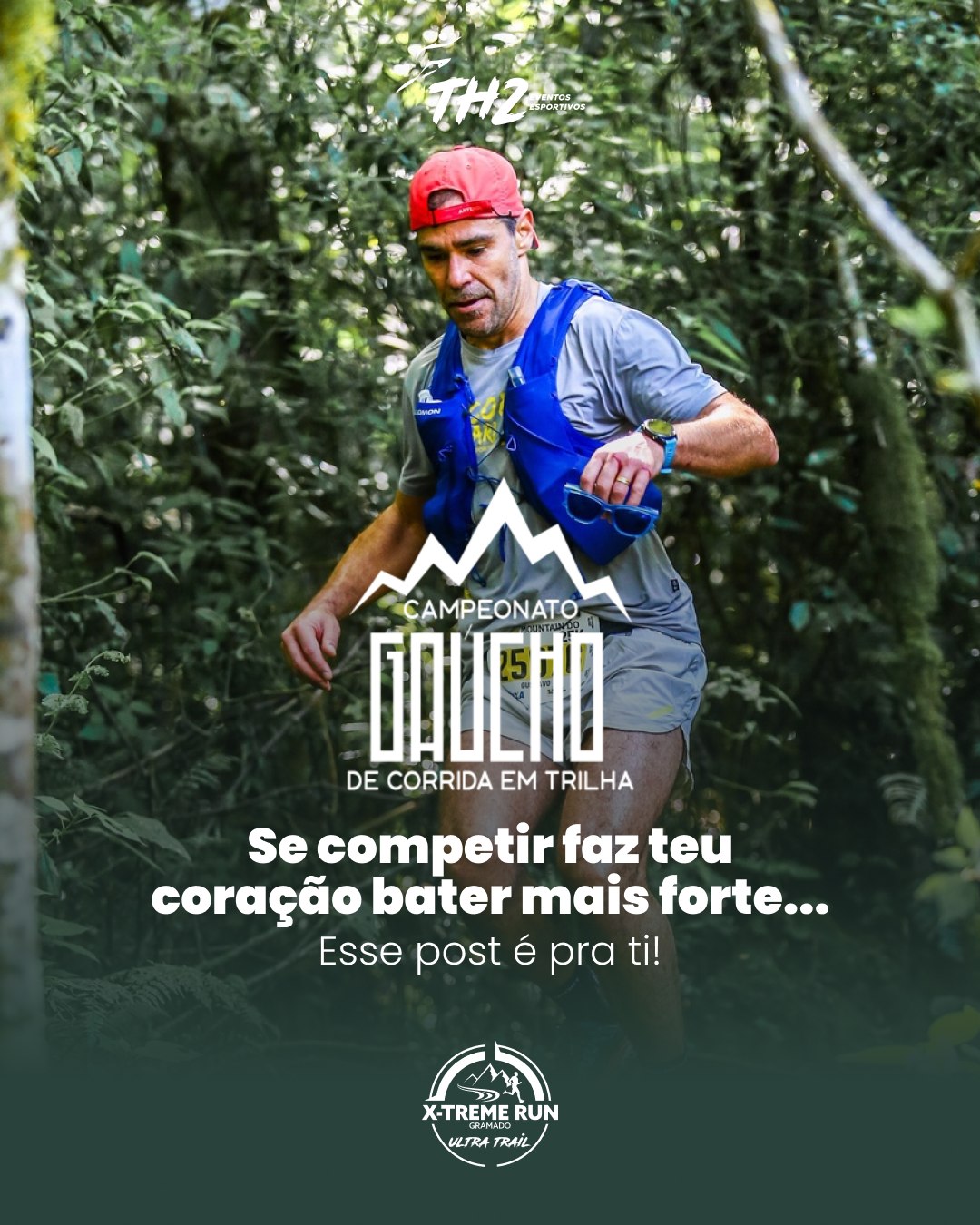Se a competição nas trilhas é o que te move, você precisa fazer parte do CGCT 2026.
O Campeonato Gaúcho de Corrida em Trilha reúne alguns dos melhores atletas do estado em um circuito formado por grandes provas no Rio Grande do Sul. As disputas acontecem em quatro modalidades, organizadas por faixa de distância, criando um sistema competitivo que acompanha diferentes perfis de atleta ao longo da temporada.
🟢 Curto até 9,99 km
🟡 Médio de 10 a 20,99 km
🔵 Longo de 21 a 42,99 km
🔴 Ultra acima de 43 km
Leia o regulamento no perfil oficial do @cgct_rs e entenda todos os critérios de pontuação, ranking e premiação. Quem sabe essa não é a temporada em que você conquista o título de campeão ou campeã gaúcha.
A X-Treme Run Gramado Ultra Trail será a 3ª etapa do campeonato, com todas as modalidades disponíveis. Uma oportunidade real de entrar na disputa ou consolidar sua posição no ranking.
Bora viver isso na prática.
X-Treme Run Gramado Ultra Trail
55K 25K 16K 7K KIDS
09 e 10 de outubro de 2026
Gramado RS
Link na bio
#XtremeRunGramado #CGCT #GramadoRS #TrailRunning #Corrida #IssoÉXtreme