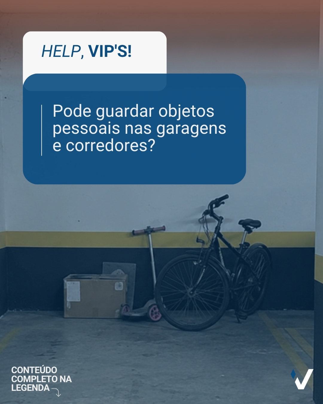 Áreas comuns não devem ser usadas como extensão das unidades privadas.
Além de comprometer a circulação, objetos em corredores e garagens podem gerar riscos em situações de emergência e dificultar o acesso de moradores e equipes de manutenção.
Organização também é uma forma de cuidado coletivo.
VIP’S 25 anos – Porque viver bem começa com uma boa gestão.
#condominio #areascomuns #organizacao #gestaocondominial #vipscondominios
