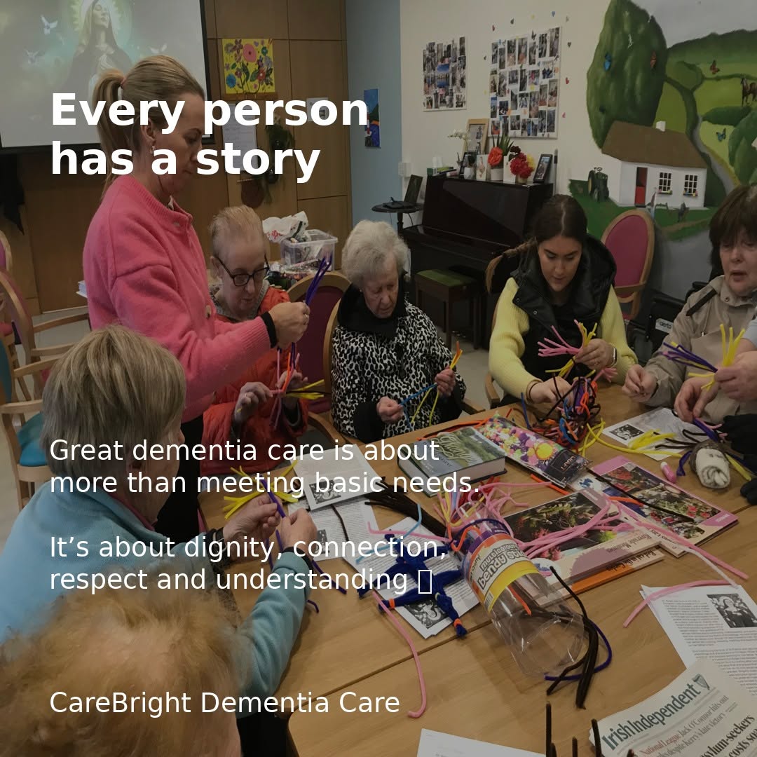 Every person living with dementia has their own life story, experiences, routines, and personality.
That’s why person-centred care matters so much 💙
At CareBright, we focus on getting to know the individual — what brings comfort, joy, confidence, and connection — so we can provide care that supports dignity, wellbeing, and quality of life.
Because great dementia care is about seeing the person, not just the diagnosis ❤️
#CareBright #PersonCentredCare #DementiaAwareness #DementiaSupport #CareWithCompassion #IrishHealthcare #DementiaCare #HealthcareIreland #LivingWellWithDementia #CompassionateCare #QualityOfLife #CommunityCare #CareExcellence #SocialCare #UnderstandingDementia