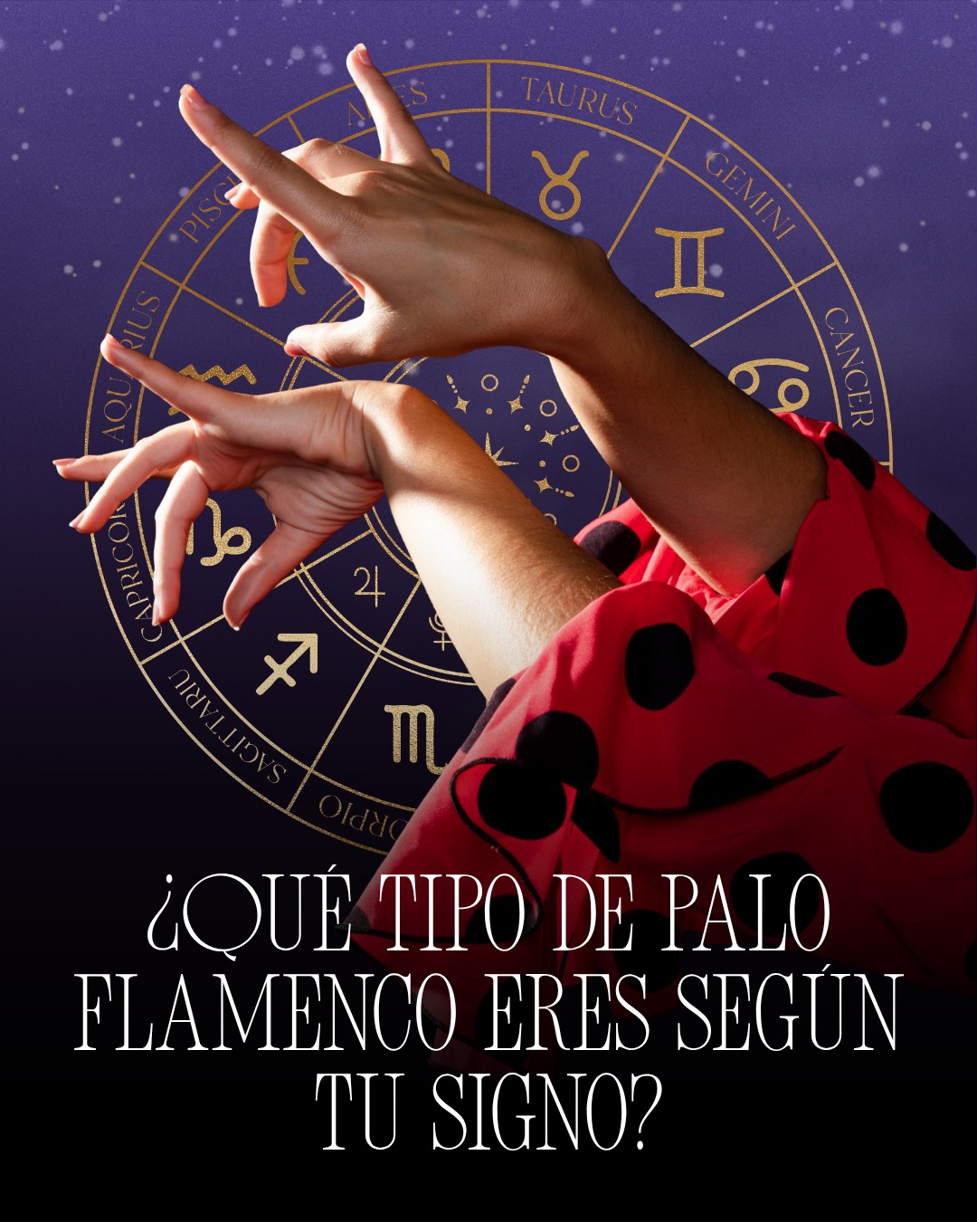 ¿Qué tipo de palo flamenco eres según tu signo? 🔥✨
Descubre tu esencia, tu energía y tu duende… porque el flamenco también se lleva en las estrellas ♈💃♏
Comenta tu signo y te digo cuál eres 👇🔮 #Flamenco #Astrología #Duende