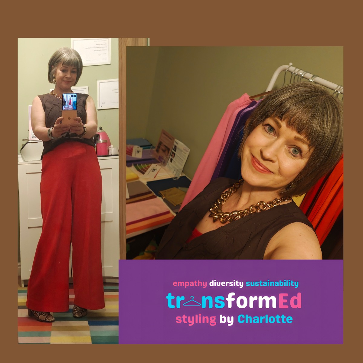 Regrets on my grow-out journey which started in June last year?
Growing out the hair dye? ❌
Growing out the fringe? ✅
Yesterday, I decided enough was enough and had a fringe cut back in, a style I usually default to.
#agepositivity #greyhair #growingoutthedye