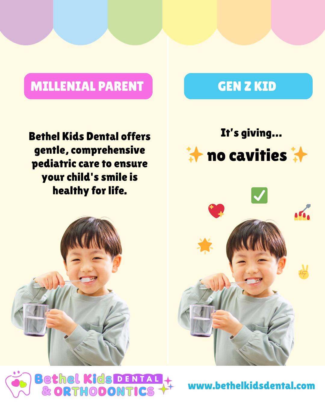 POV: You're a millennial parent vs. your Gen Z kid describing their dental visit 😂🦷 Either way, we're just happy those teeth are squeaky clean!
📅 Book your child's appointment today!
👉 www.bethelkidsdental.com/copy-of-main-appointments-rw
📍 Find us at any of our three locations:
Lodi
531 W. Kettleman Lane, Lodi, CA 95240
📞 (209) 400-2018 | ✉️ bkdlodi@bethelkidsdental.com
Manteca
1660 W. Yosemite Ave. Ste. 1, Manteca, CA 95337
📞 (209) 500-1910 | ✉️ bkdmanteca@bethelkidsdental.com
Sacramento
3633 Bradshaw Rd. Ste. A, Sacramento, CA 95827
📞 (916) 810-2025 | ✉️ bkdsacramento@bethelkidsdental.com
🌐 www.bethelkidsdental.com
#BethelKidsDental #KidsDentist #NoMoreDentistFear #HappySmiles #KidsOrthodontics #BraveSmiles #DentistForKids #SmileAdventure #ChildrensDentistry #HealthyKidsSmiles