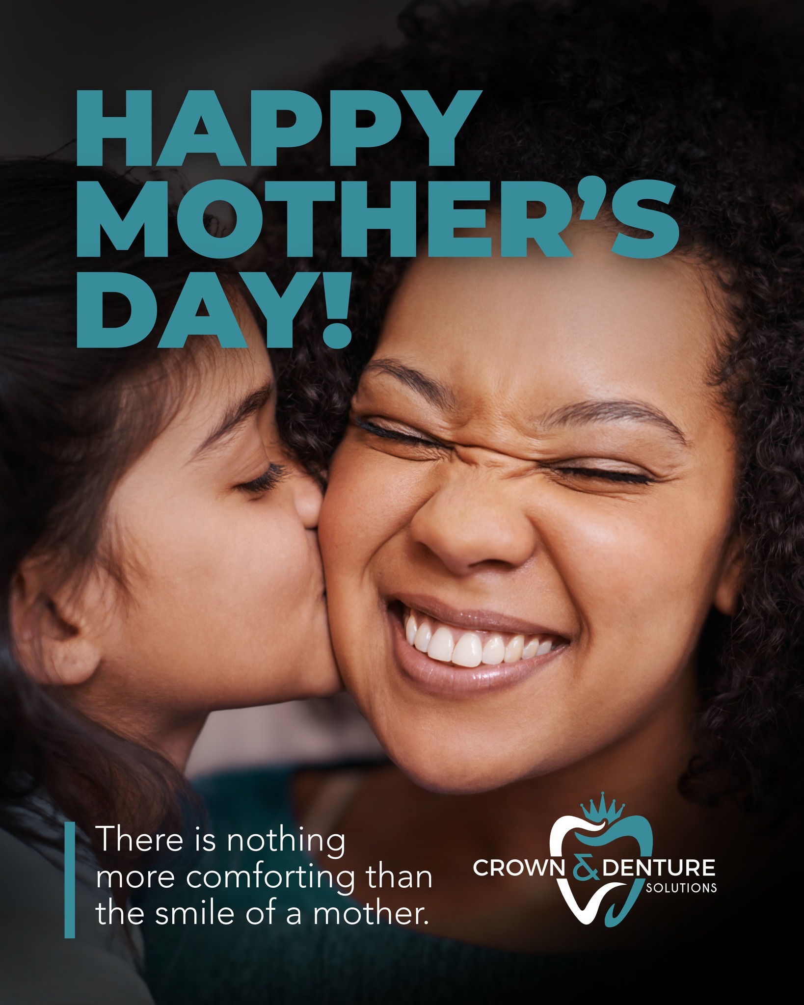Some Smiles Deserve the Crown
Happy Mother’s Day from Crown & Denture Solutions
Some smiles stay with us forever.
Today we’re celebrating the moms, grandmothers, aunties, and mother figures whose love, laughter, and comfort have shaped so many of our happiest memories.
From all of us at Crown & Denture Solutions, Happy Mother’s Day.