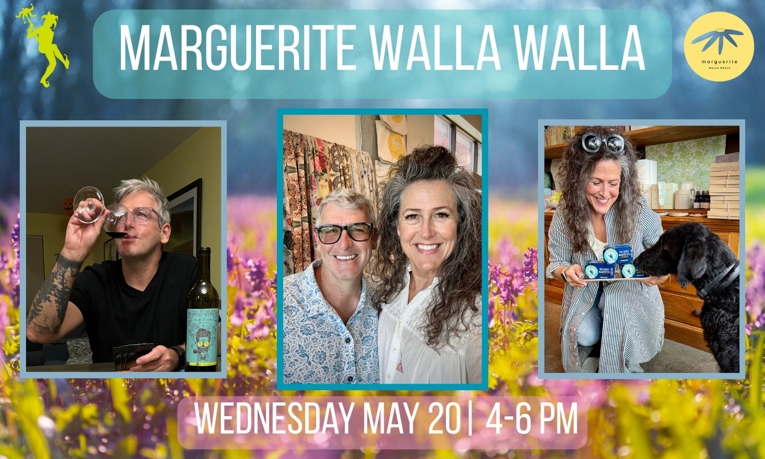 ✨🍷 Sip, Shop & Picnic Provision at Marguerite! 🍷✨
Join Rob from TruthTeller Winery at Marguerite by Peggy Frasse on Wednesday, May 20 from 4–6 PM for an easygoing afternoon of summer-ready wines and beautiful things.
We’ll be pouring three bottles made for sunshine, charcuterie boards, and long conversations that accidentally turn into dinner plans:
🍒 2022 Repartee — playful and elegant Gamay Noir�🍓 2022 The Imp — silky, mischievous Pinot Noir�🍋 2024 Hedonista — bright, coastal-inspired Albariño energy
Sip your favorites while wandering Marguerite’s soulful collection of linens, ceramics, pantry treasures, and picnic-perfect finds. Honestly, if summer had a personality… it would probably shop here. ☀️🥖🍷
Come say hello, discover a new favorite bottle, and stock up for picnic season.
#WallaWallaWine #discoverwallawalla #VisitWallaWalla