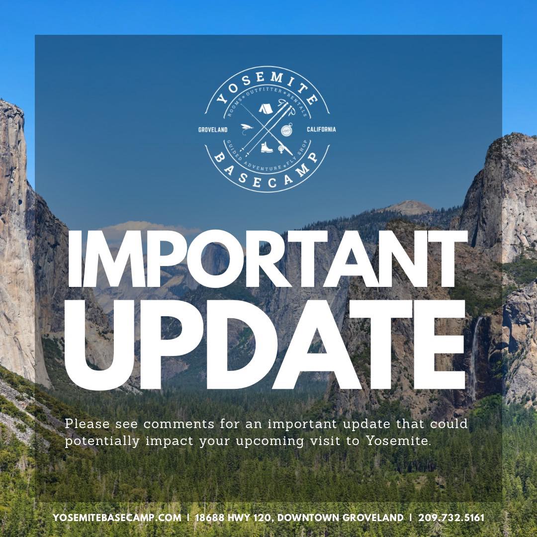 All parking in Yosemite Valley is full! Please consider spending the day is one of Yosemite Gateway towns, entering later this evening or entering early tomorrow morning for the best experience! Parking is also limited at Glacier Point.
#YosemiteBasecamp #Yosemite #VisitGrovelandCA