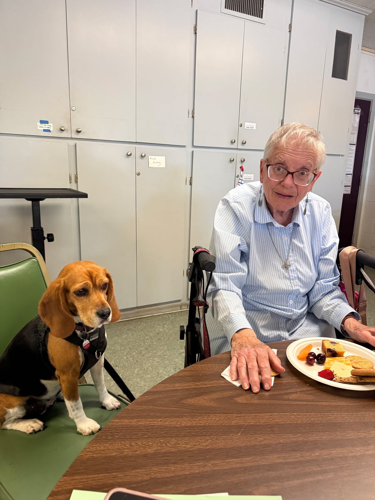 Two regulars at coffee hour. One of them has her eye on the pastries.
See you Sunday!
#episcopal #coffeehour #youbelong #youcansitwithus