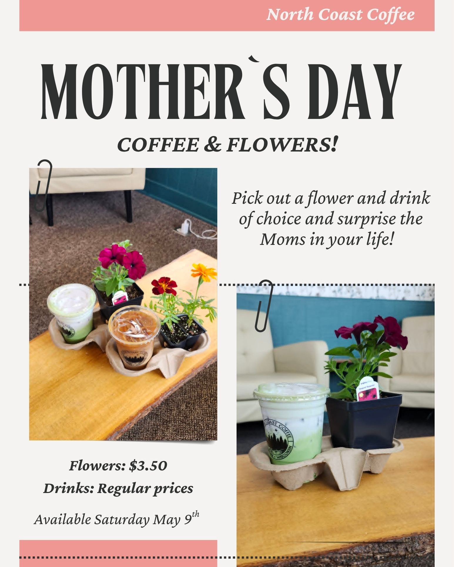 Happy Mothers Day Weekend! Moms get a free raspberry sugar cookie (from @snickerdoodle_tasteofhome) on Saturday May 9th and we have a fun gift idea you can put together for the special moms in your life! Help us celebrate all the Moms!