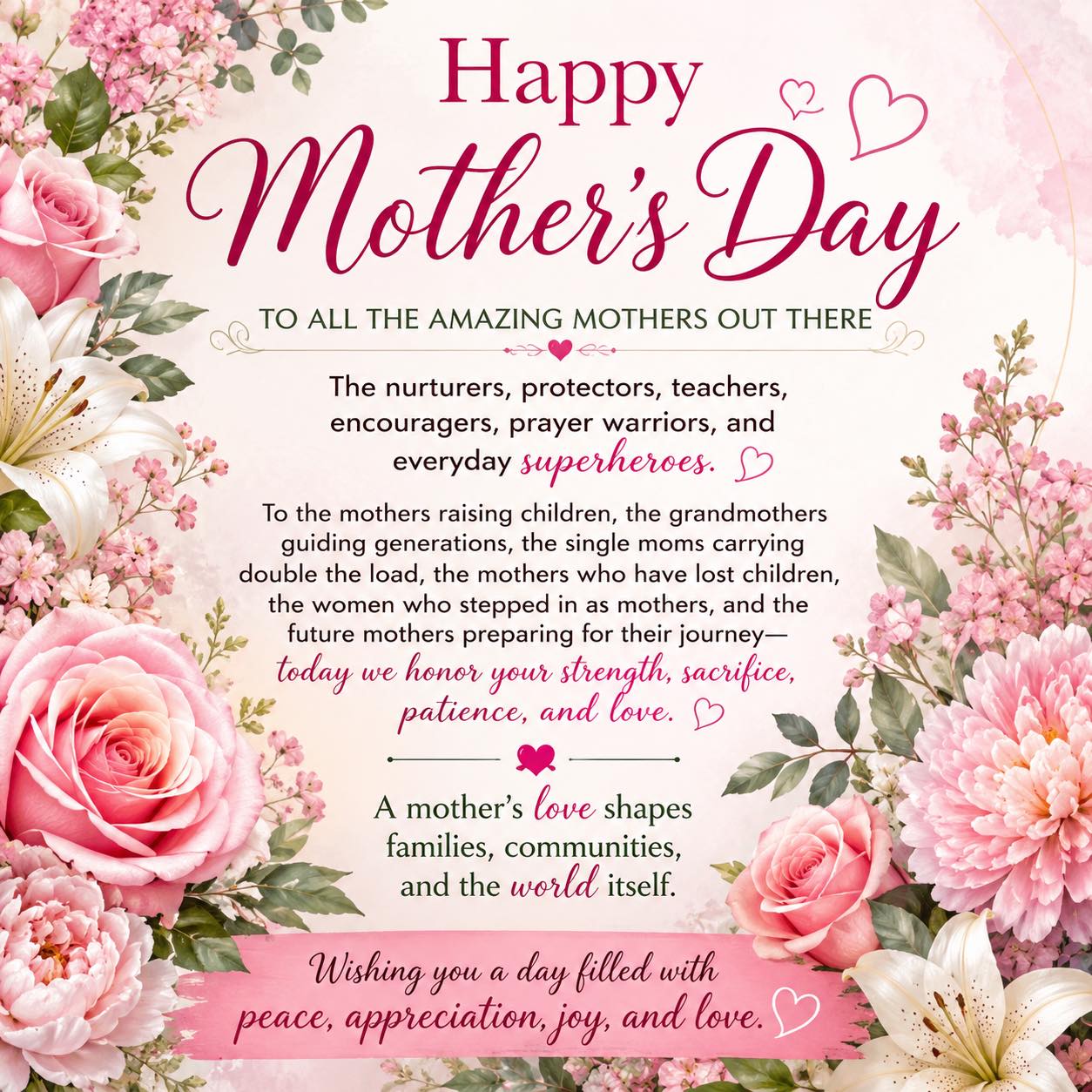 Happy Mother’s to all the Moms!