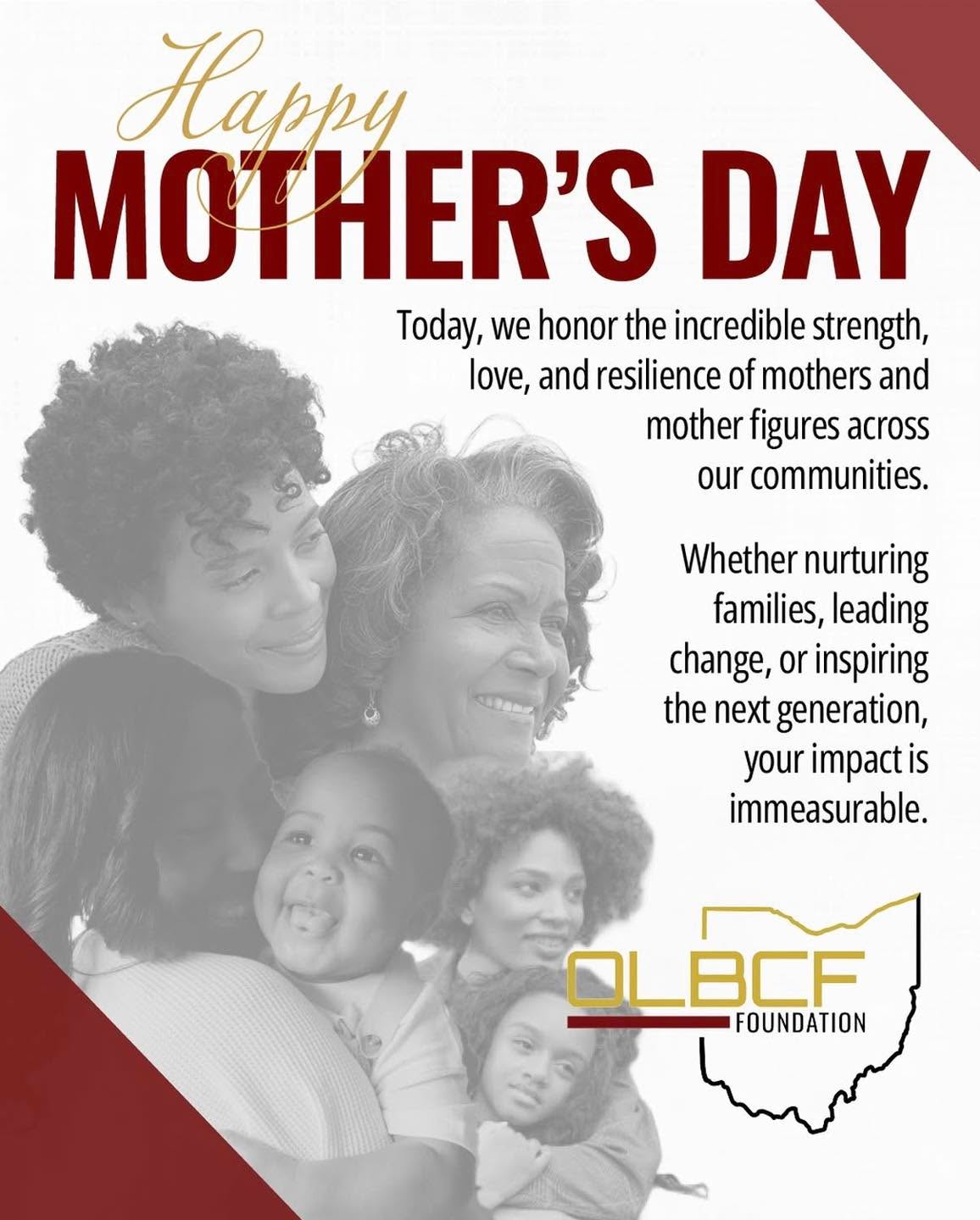 Today, we celebrate the strength, love, and legacy of mothers and mother figures who shape our families and communities with unwavering grace.
Happy Mother’s Day from all of us at OLBCF #happymothersday #motherday