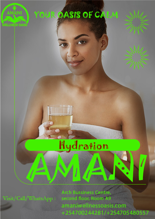Hydration plays a big role in healthy skin.
When your body is well hydrated, your skin looks healthier, smoother, and more refreshed. Lack of water can make the skin feel dry, dull, and tired.
Drinking enough water also helps support your skin’s natural balance and overall appearance.
Healthy skin starts from within.
📍 Arch Business Centre, 2nd Floor, Room A9, Along Eastern Bypass
📞 0700 244 281 | 0705 480 557
#Hydration #HealthySkin #SkinCareEducation #AmaniWellnessOasis