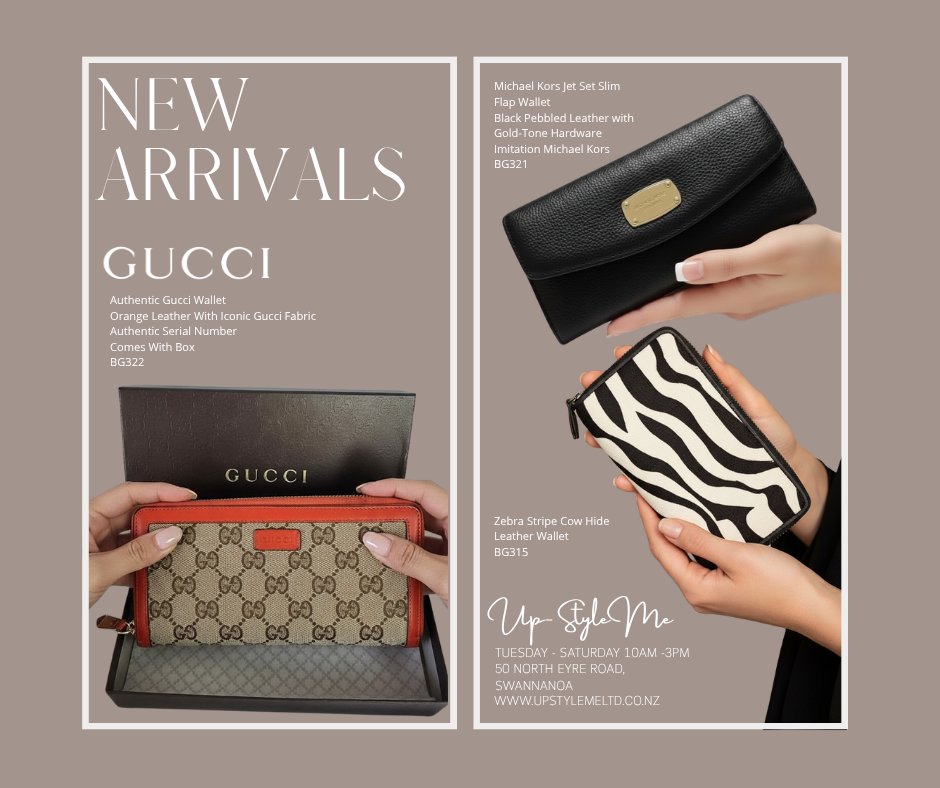 💸 JUST ARRIVED: NEW WALLETS! 💸
Upgrade your everyday luxury with our gorgeous new drop of pre-loved wallets, featuring an absolute showstopper—a stunning, authentic Gucci wallet! 🖤✨Nothing feels better than pulling a beautiful designer piece out of your handbag. This authentic Gucci gem offers premium luxury at a fraction of the original retail price, making it the ultimate sustainable investment piece.
Designer pieces like this sell incredibly fast! Don't miss out—visit Up-Style Me to make it yours today.
🛍️ Secure this luxury find:
📍 50 North Eyre Road, Swannanoa
🌐 www.upstylemeltd.co.nz
#UpStyleMe #GucciWallet #AuthenticGucci #PrelovedLuxury #DesignerFinds #Swannanoa #ShopLocalNZ #LuxuryOnABudget ##ɴᴇᴡᴀʀʀɪᴠᴀʟs