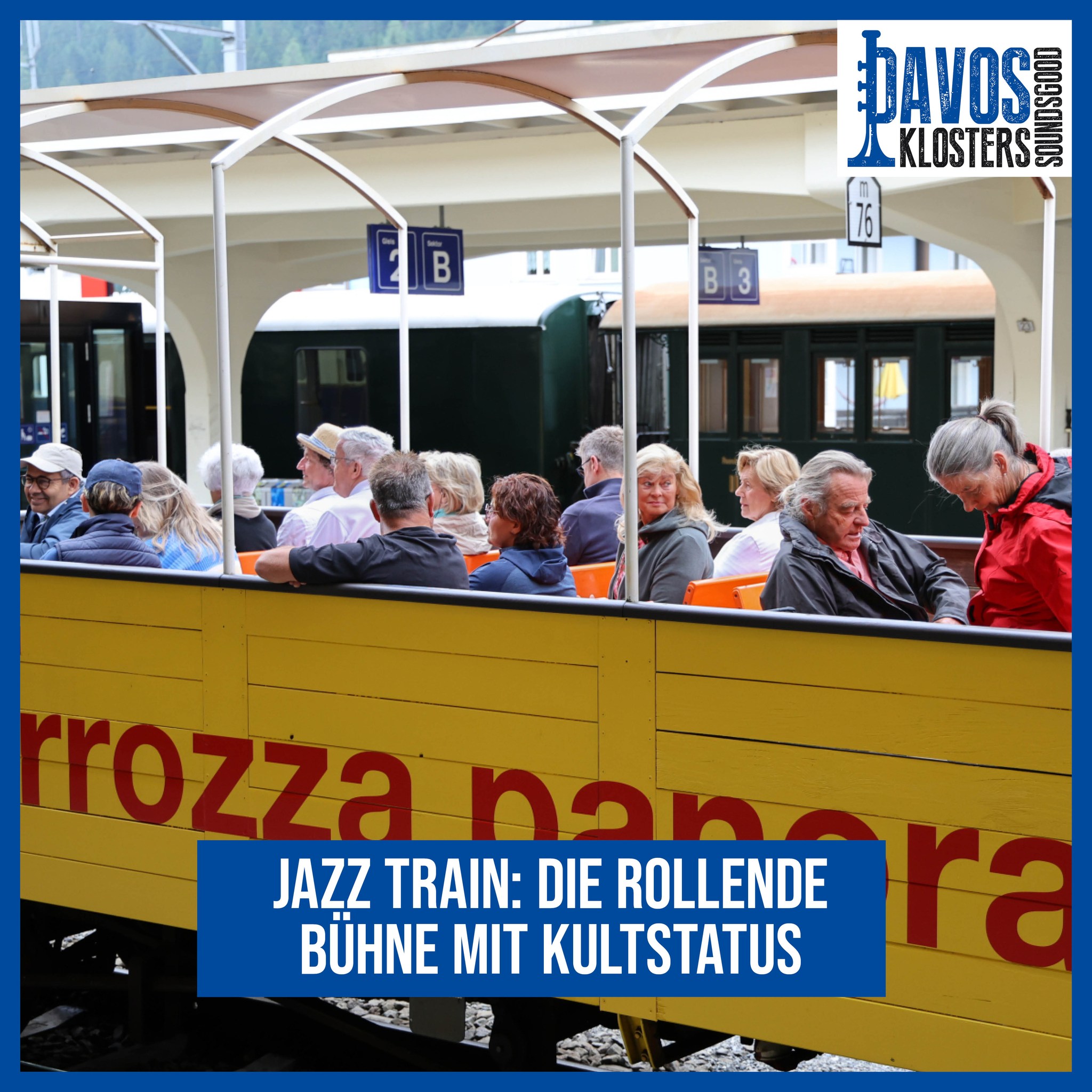 Einsteigen bitte! 🚂🎷
Es gibt Zugfahrten, die bringen dich von A nach B. Und dann gibt es den Jazz Train.
Am 4. Juli 2026 wird aus der Strecke Davos–Klosters–Davos eine rollende Bühne mit Live-Musik, guter Stimmung und einem Apéro-Stopp, der längst Kultstatus hat. 🎶🥂
Draussen ziehen die Berge vorbei, drinnen entsteht dieser ganz besondere Mix aus Musik, Bewegung und Sommergefühl, den man nicht planen kann, nur erleben. ⛰️
👉 Tickets gibt’s im Shop via Link in Bio.
Und wer tiefer eintauchen will: Jazz Pin & Day Tickets für das komplette @jazzdavosklosters Sounds Good Festival 2026 sind ebenfalls erhältlich.
Mach die Reise zum Teil des Festivals. 🎷✨
All aboard! 🚂🎷
There are train rides that simply take you from A to B. And then there’s the Jazz Train. On July 4, 2026, the Davos–Klosters–Davos route transforms into a rolling stage with live music, great vibes, and an apéritif stop that has already become a true tradition. 🎶🥂
Outside, the mountains pass by. Inside, a unique blend of music, motion, and summer feeling unfolds: something you can’t plan, only experience. ⛰️
👉 Tickets are available in the shop via the link in bio.
And for those who want to dive deeper: Jazz Pins & Day Tickets for the full @jazzdavosklosters Sounds Good Festival 2026 are also available.
Make the journey part of the festival. 🎷✨
@davosklosters @rhaetischebahn
