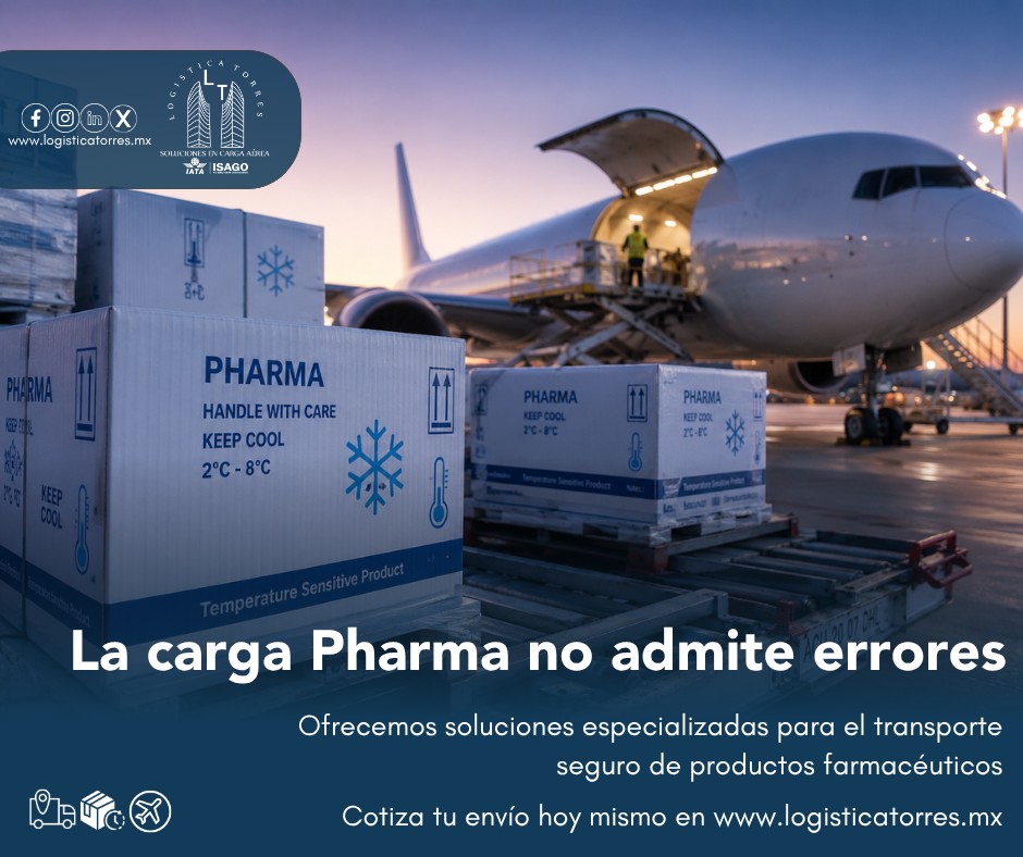💊✈️❄️ La carga Pharma no admite errores.
En Logística Torres ofrecemos soluciones especializadas para el transporte seguro de productos farmacéuticos y sensibles a temperatura.
✅ Manejo prioritario
✅ Control y conservación de temperatura
✅ Coordinación operativa especializada
✅ Seguridad y monitoreo durante la operación
Porque entendemos que detrás de cada envío Pharma, hay productos que requieren precisión, cuidado y cumplimiento en cada etapa del traslado. 🌡️📦
📩 Cotiza con nosotros y asegura tu operación con expertos en logística aérea especializada.
.
.
.
.
#Pharma #CadenaDeFrío #CargaAérea #LogísticaTorres #CargaRefrigerada #LogísticaEspecializada #tucargasegura #tucargasegurayatiempo #logistica #volariscargo #logisticaytransporte #SomosLogisticaTorres #enviosnacionales