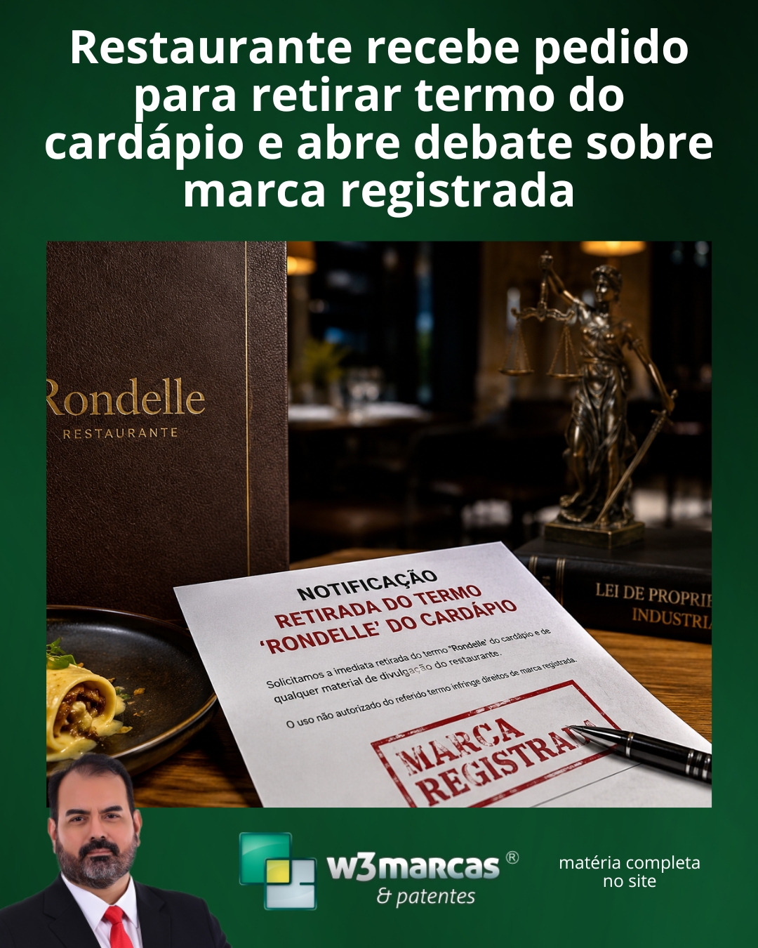 🍽️ “Rondelle” pode ter dono? Caso levanta debate sobre registro de marca no Brasil
Um restaurante recebeu a solicitação para retirar o termo “rondelle” do cardápio, reacendendo uma discussão importante no universo da propriedade intelectual: até que ponto um termo gastronômico pode ser registrado e protegido como marca?
O episódio chama atenção para um tema que gera dúvidas entre empresários e empreendedores: nem toda expressão pode ter exclusividade garantida pelo registro, principalmente quando se trata de termos de uso comum, técnicos ou descritivos.
A análise jurídica envolve critérios como distintividade, anterioridade e possibilidade real de exclusividade perante o INPI.
Esse caso mostra como o registro de marca vai muito além de um simples pedido formal. Ele exige estratégia, análise técnica e segurança jurídica para evitar conflitos futuros.
🔎 Quer entender melhor o caso e o que ele ensina sobre proteção marcária?
👉 Acesse o site da W3Marcas e leia a matéria completa.
https://www.w3marcasepatentes.com.br/post/de-quem-%C3%A9-o-rondelle-restaurante-recebe-pedido-para-retirar-termo-do-card%C3%A1pio-e-abre
Fonte: GQ Brasil
#W3Marcas #RegistroDeMarca #INPI #MarcasEPatentes #PropriedadeIntelectual #DireitoMarcario #ProtecaoDeMarca #Empreendedorismo #Branding #SegurancaJuridica