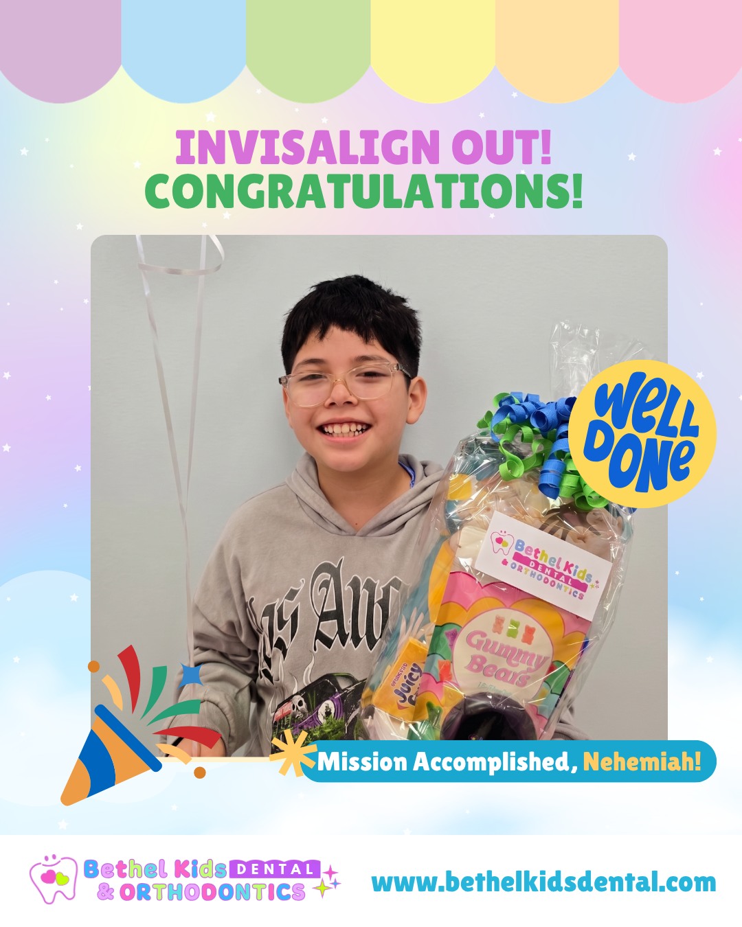 🎉 Big smiles, big wins, and another INVISALIGN journey accomplished!
Congratulations, Nehemiah! Your confidence shines even brighter with that amazing smile. 😄 We’re so proud to be part of your smile transformation journey!
At Bethel Kids Dental & Orthodontics, every milestone deserves to be celebrated.
📅 Book your child’s appointment today!
👉 Schedule an Appointment: https://bit.ly/BethelKidsDentalBooking
📍 Find us at any of our three locations:
🦷 Lodi
531 W. Kettleman Lane, Lodi, CA 95240
📞 (209) 400-2018 | ✉️ bkdlodi@bethelkidsdental.com
🦷 Manteca
1660 W. Yosemite Ave. Ste. 1, Manteca, CA 95337
📞 (209) 500-1910 | ✉️ bkdmanteca@bethelkidsdental.com
🦷 Sacramento
3633 Bradshaw Rd. Ste. A, Sacramento, CA 95827
📞 (916) 810-2025 | ✉️ bkdsacramento@bethelkidsdental.com
#BethelKidsDental #InvisalignKids #SmileJourney #HealthySmiles #KidsOrthodontics #InvisalignSuccess #ConfidentSmiles #BethelKids #MissionAccomplished #SmileTransformation