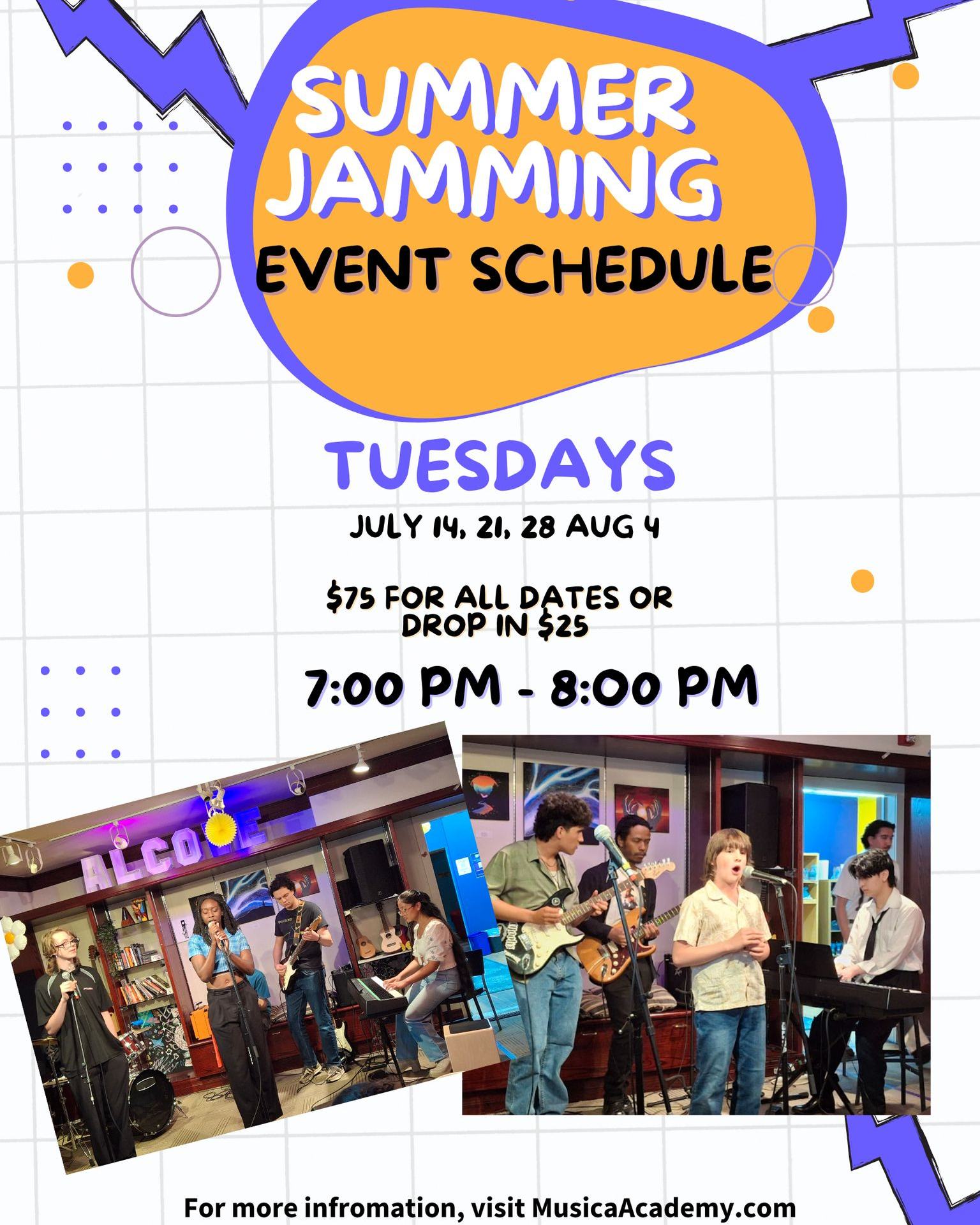 Continue to #playmusic and #learn how to have #fun with #music this #summer with our Summer Jamming Sessions! Where you can relax and have fun with music in a safe welcoming space!