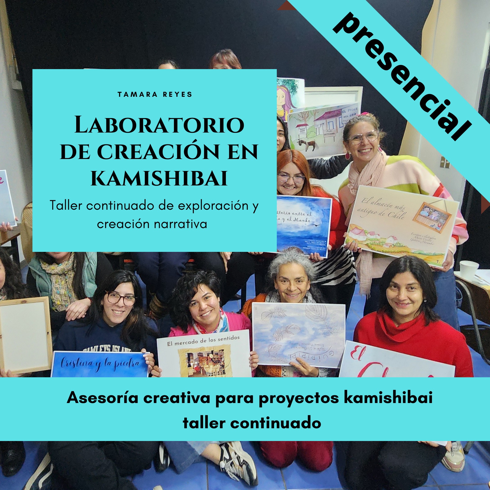🎨Laboratorio de creación en kamishibai.🎨
Este laboratorio es un espacio continuo de creación para quienes quieran desarrollar sus propias historias en formato kamishibai.
Para participar debes haber tomado el taller de kamishibai introductorio o tener experiencia demostrable en el ejercico del arte del kamishibai de al menos 1 año.
Puedes traer tu proyecto personal y lo perfeccionaremos hasta que sea una obra completa. Mes a mes irás profundizando en tu proceso, explorando la ilustración y la puesta en escena. La idea es que cada persona avance en su propio proyecto, siendo parte de un grupo que se acompaña.
Tu decides cuantas clases tomas. El mínimo son 4 clases.
📍Curso presencial, lugar por definir en Providencia o Las Condes
📆Jueves de 18 a 20 horas. A partir del 11 de junio.
💵Valor: 10.000 por clase. (mínimo 4 clases)
🤓Solo 10 cupos.
Inscripciones a través de nuestro sito web www.calcetinesanimados.com