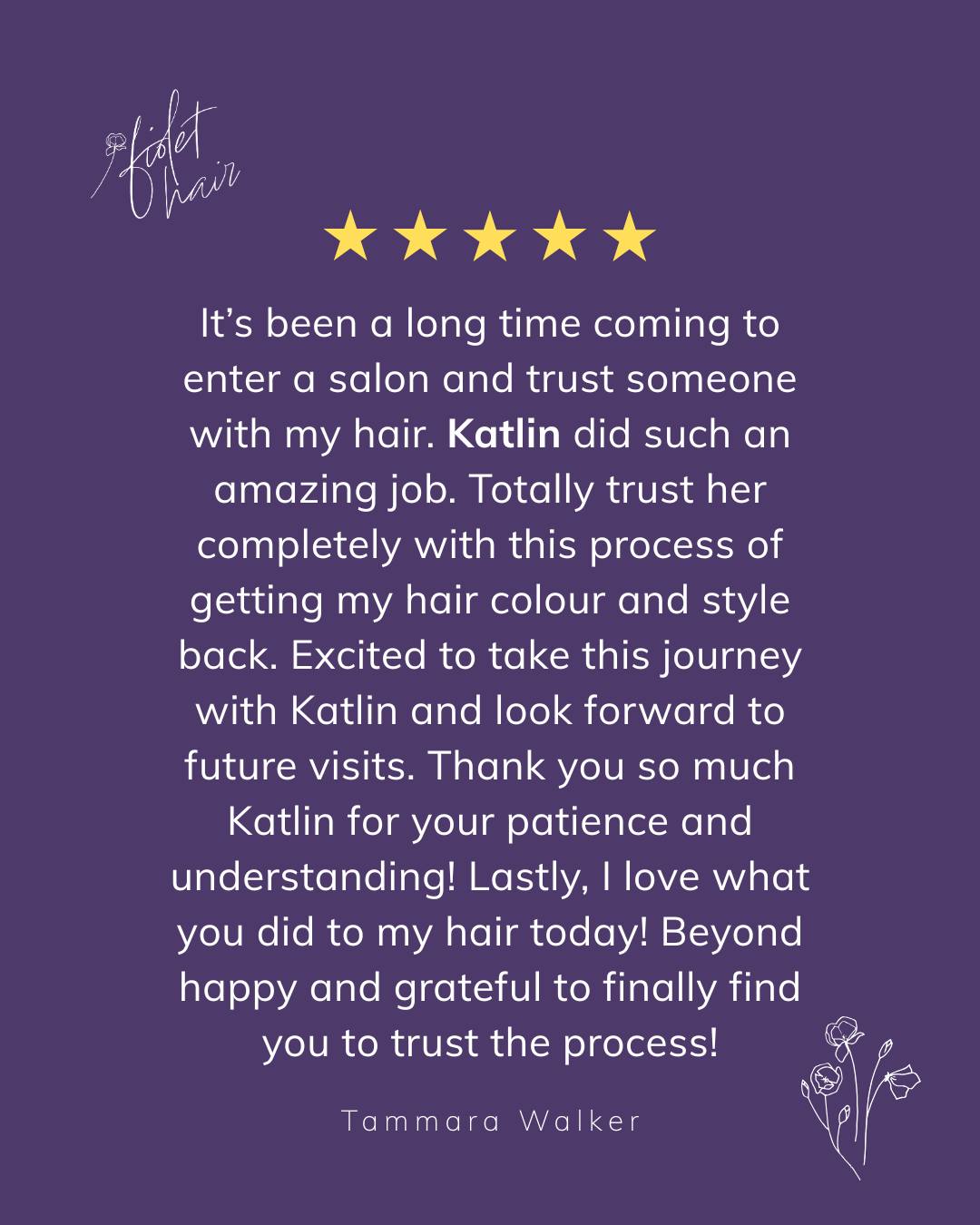 There’s nothing more special than earning someone’s trust 💜
Helping our clients feel confident, seen, and excited about their hair journey is why we do what we do. Thank you, Tammara, for trusting Katlin and the Fiolet team with your hair transformation ✨
We’re here for the healthy hair journey, the big transformations, and every little win in between 💜
#FioletHair #PerthHairSalon #ClientLove #5StarReview #BlondeSpecialist #TestimonyThursday #HealthyHairJourney #LuxuryHair #HairTransformation #PerthBlondes #HairGoals #SalonExperience #HairConfidence #PerthSalon #LivedInBlonde #HealthyBlonde