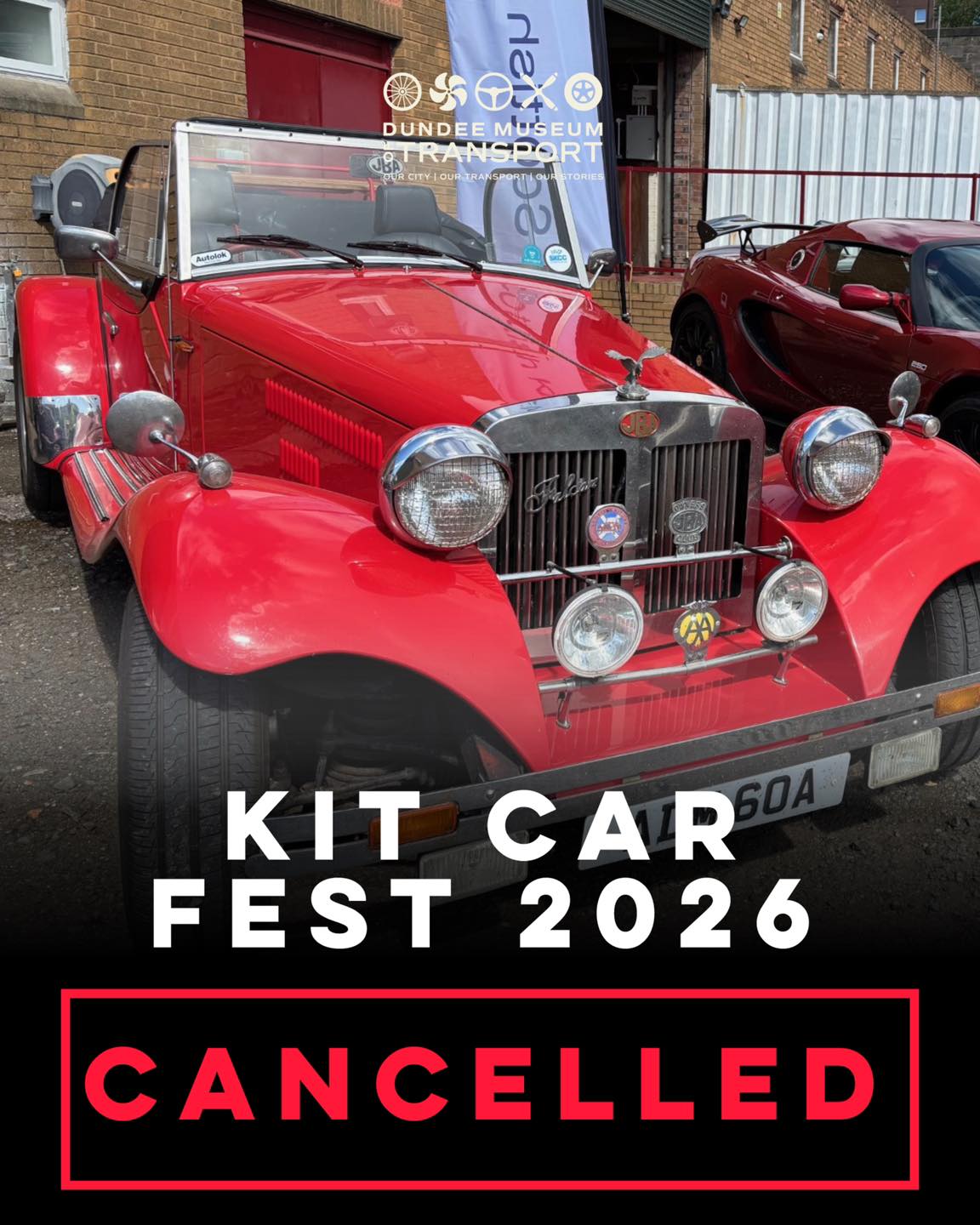 ⚠️🌧️ REMINDER: Kit Car Fest Scotland has been CANCELLED today due to the weather forecast BUT the museum is still open as usual.
Kit Car Fest Scotland at Dundee Museum of Transport has been rescheduled and will now take place on Sunday 26 July.
The event, proudly sponsored by Raptor Sports Cars, will bring together an exciting mix of kit cars, custom builds and unique engineering from across Scotland.
Thank you for your understanding and continued support - we look forward to welcoming everyone later this summer for a fantastic day of kit cars and custom builds.
📍 Dundee Museum of Transport, Market Mews
📆 New date: Sunday 26 July
⏰ 10am - 3pm