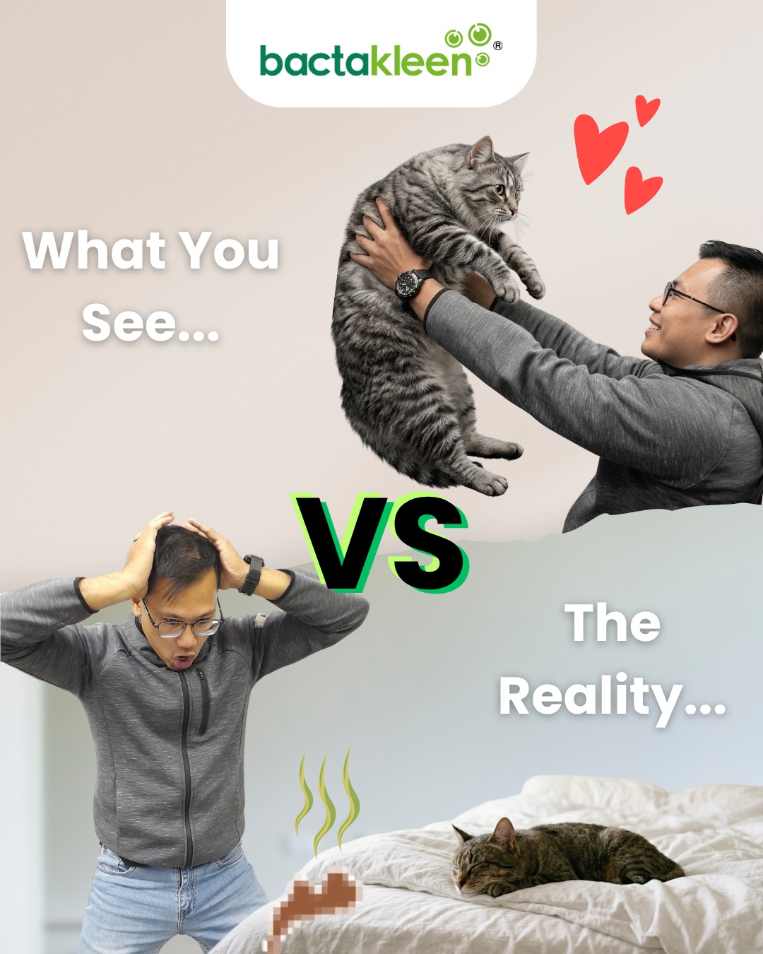 Nobody ever talks about the stinky messes our fur babies make...
.
.
.
Bactakleen makes sure nobody smells them too! Keep fresh and stink free today at https://tr.ee/iahYOV