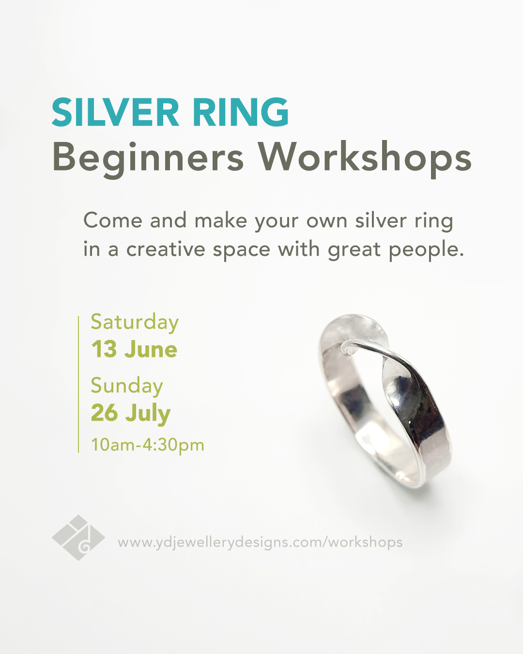 Step into a world of creativity at my jewellery workshop, where you can craft a stunning piece to wear with pride. Bring a friend along and design your own unique silver ring. Enjoy expert guidance and all the tools you need in a welcoming, relaxed setting. Check out the workshop schedule and sign up on my website—June spots are limited! See you there! 🙌
.
.
.
#diyrings #jewellerymaking #learnanewskill #creativelifestyle #creativepeople #creativehappenings #aussiesmallbusiness #illawarra #jewelleryworkshop #creativeworkshop #oneofakindjewelry #uniquejewellery #ydjewellerydesigns