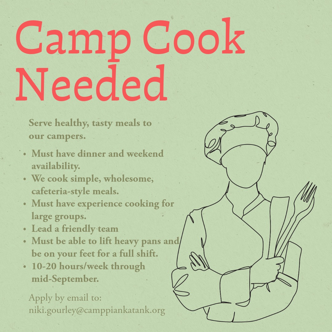 Come join a friendly team working to give our campers excellent meals.