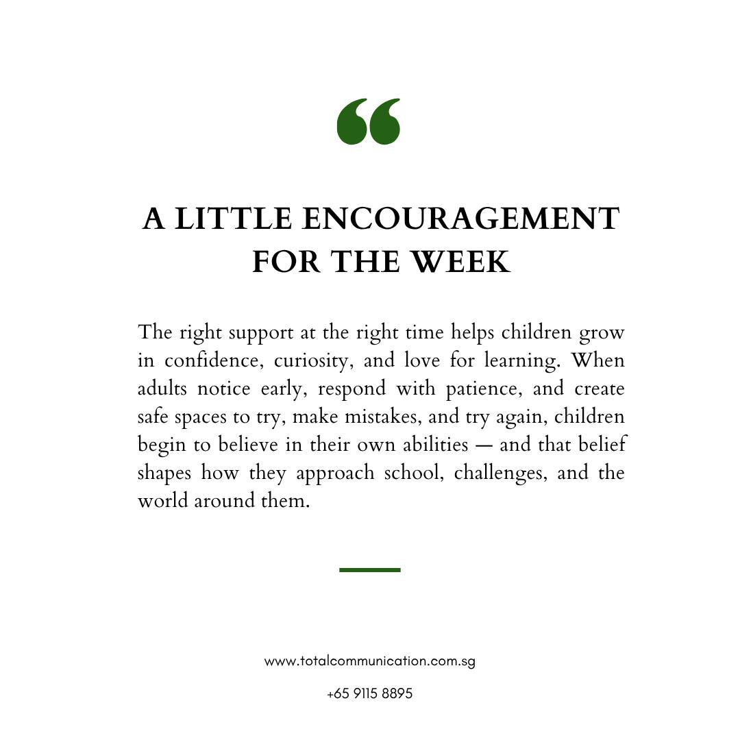 The right support at the right time can spark confidence, curiosity, and a genuine love for learning
If this resonates with you, share it with a parent or educator who might need this reminder today 💛
📞 WhatsApp us: +65 9115 8895