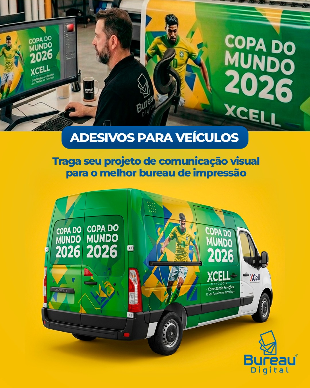 SUA MARCA EM MOVIMENTO NOS GRANDES EVENTOS! 🏆🚗
Grandes eventos como a Copa do Mundo reúnem multidões e movimentam as ruas. Essa é a oportunidade perfeita para fazer o seu cliente rodar junto com essa energia!
Com a impressão do Bureau Digital, os veículos viram um outdoor ambulante de alta resolução, garantindo o máximo de visibilidade por onde passar. 📲⚽
⚠️ Atenção: O Bureau Digital atende exclusivamente empresas de comunicação visual, agências de marketing e parceiros cadastrados, que executam o projeto e a montagem final. Procure um profissional ou empresa de comunicação visual de confiança para fechar a produção com a gente!
📲 Chame nossa equipe agora mesmo no WhatsApp:
💬 (83) 9168-4567 (João Pessoa)
💬 (84) 8829-3122 (Natal)
#AdesivagemDeVeiculos #ImpressaoEmAdesivos #ComunicacaoVisual #GrandesEventos #MarketingEmMovimento #AltaResolucao #BureauDigital #JoaoPessoa #Natal #copadomundo