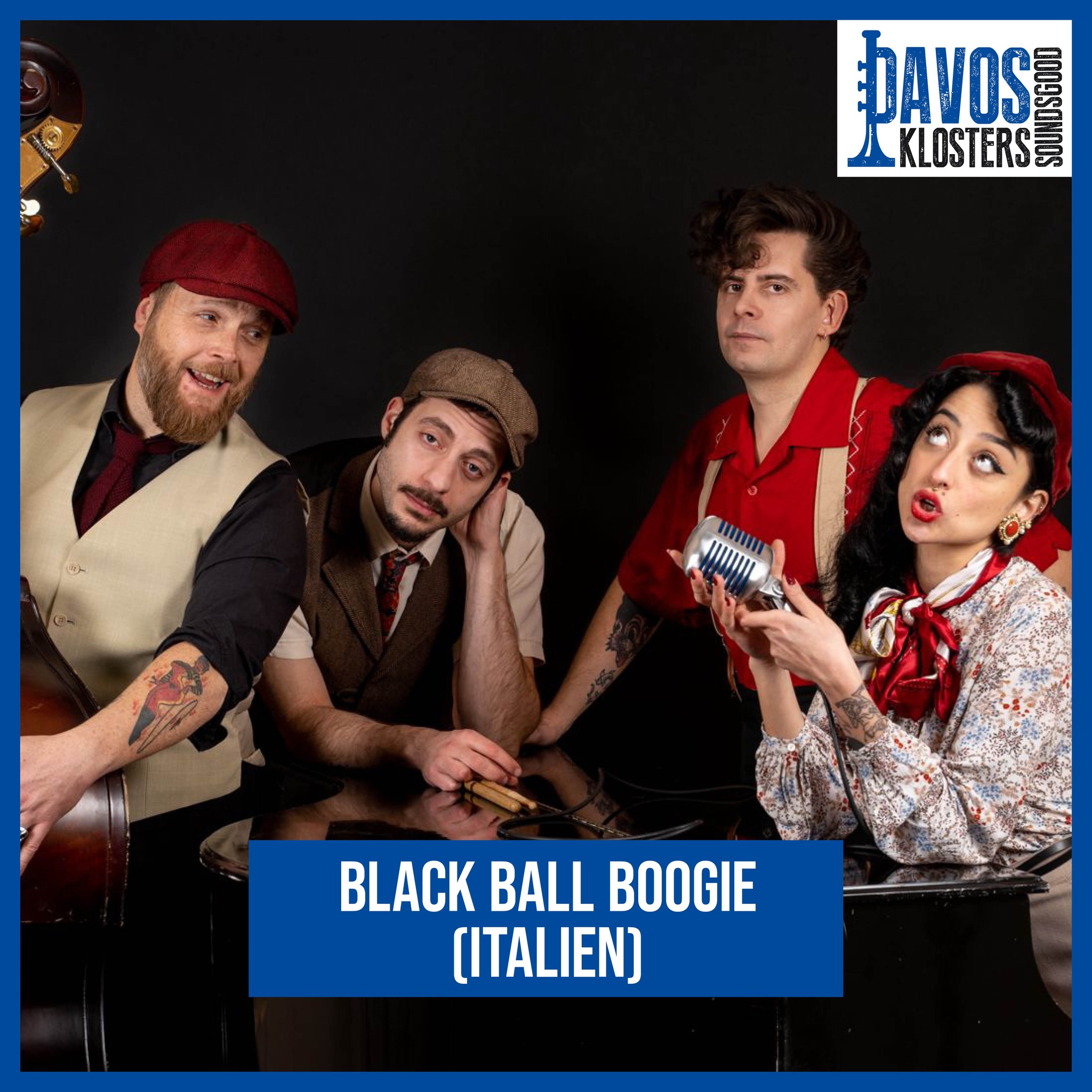 Bereit für BLACK BALL BOOGIE? 🔥
Ready für eine volle Ladung Rock’n’Roll? Black Ball Boogie wirbeln seit 2016 über die Bühnen Italiens, mit einem Sound, der Boogie-Woogie, Energie und Vintage-Vibes vereint.
2021 wurden sie Botschafter der Sisley-Kampagne Spring Summer 2021 und tauchten im offiziellen Video mit ihrer Debütsingle Maledizione auf. Im selben Jahr trafen sie auf die italienische Musiklegende Bobby Solo und nahmen gemeinsam eine exklusive Vinyl mit sechs neu interpretierten Klassikern auf.
2023 folgte ihr erstes italienischsprachiges Album Hey dove vai! inspiriert von Fred Buscaglione und Renato Carosone. Danach ging’s international weiter: Südkorea, Deutschland, Katalonien, Polen – die Bühne ist ihr Zuhause.
🎸 Und jetzt seid ihr dran: macht euch bereit für BLACK BALL BOOGIE!
Das ganze Programm und Tickets gibt’s via Link in der Bio.
Ready for BLACK BALL BOOGIE? 🔥
If you’re craving pure rock’n’roll energy, you’re in the right place. Since 2016, Black Ball Boogie have been setting Italian stages on fire with their signature blend of boogie-woogie, raw power, and vintage flair.
In 2021, they became ambassadors for the Sisley Spring Summer campaign, appearing in the official video for their debut single Maledizione. That same year, they teamed up with Italian icon Bobby Solo to record a special six-track vinyl, reimagining classic tunes in their own unmistakable style.
Fast forward to 2023: their first Italian-language album Hey dove vai! Dropped, a record inspired by legends like Fred Buscaglione and Renato Carosone. From there, the band hit the road internationally, with stops in South Korea, Germany, Catalonia, and Poland. The stage is where they belong — anywhere in the world.
🎸 And now it’s your turn: get ready for BLACK BALL BOOGIE!
Full program & tickets via the link in our bio.
@blackballboogie @jazzdavosklosters
#TheSilverettes #JazzDavosKlosters #SoundsGoodFestival #DavosKlosters #SummerJazz