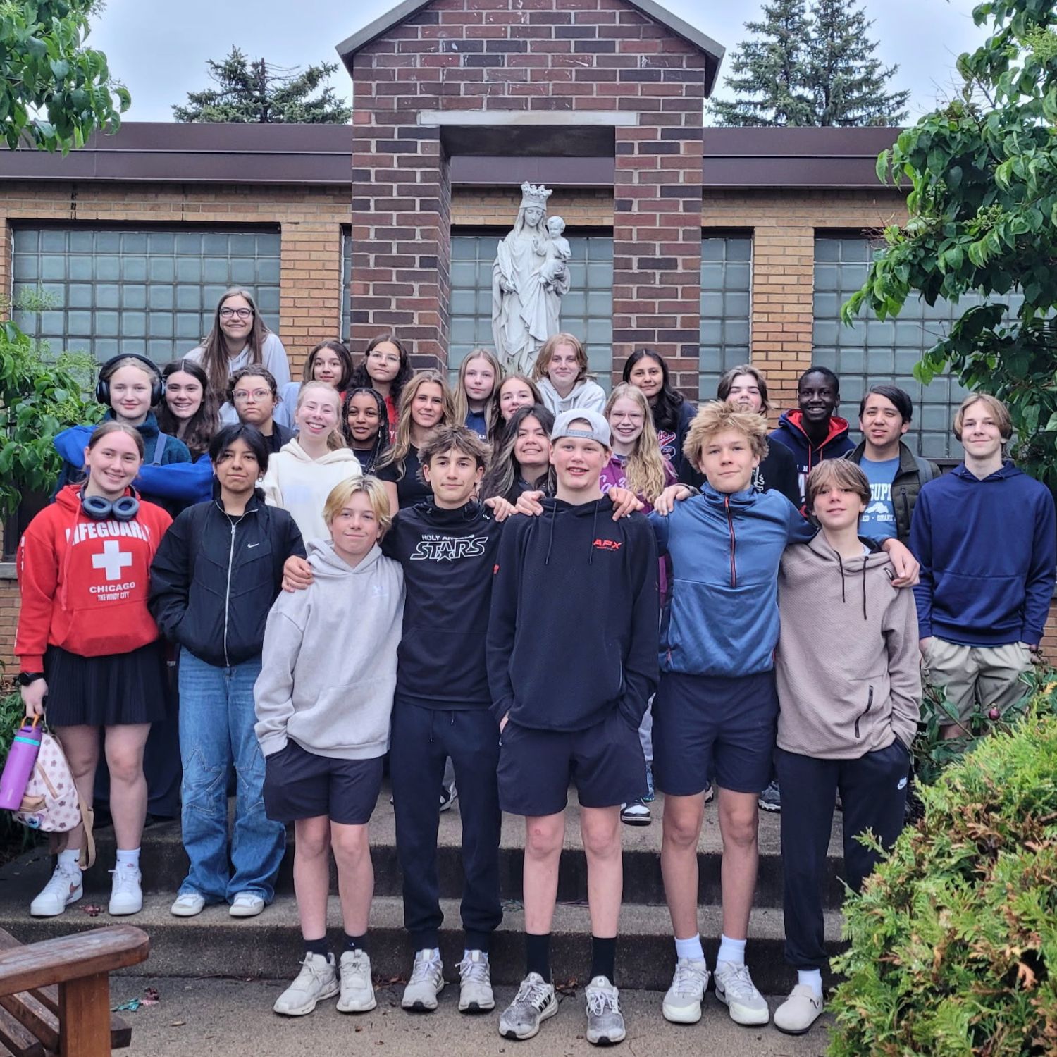 Our 8th graders left for Chicago this morning! We are so excited for them to enjoy this special class trip together. Mary, Mother of God, pray for them as they travel and watch over them throughout their adventure.
#NativityofMarySchool #8thGradeTrip #ChicagoBound #MiddleSchoolMemories #SafeTravels