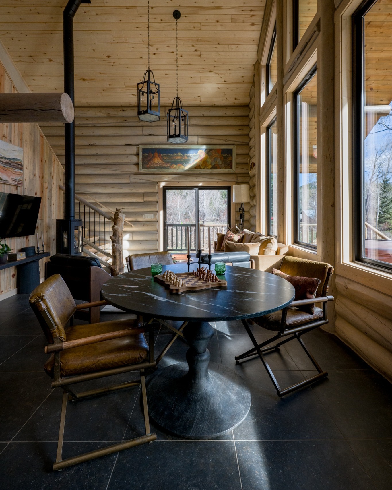 Where rustic charm meets modern comfort ✨
Towering windows, warm wood textures, and a space designed to bring people together — this is cabin living at its best.
Whether it’s game night around the table, slow mornings with coffee, or evenings by the fire, every corner of this home was made to feel inviting, grounded, and timeless.
The kind of space that makes you want to stay a little longer.
Could you see yourself spending a weekend here? 🌲
#CabinLife #RusticModern #InteriorDesign #CozySpaces #MountainHome #LuxuryCabin #CabinInspo #WarmInteriors #HomeDesign #ModernRustic #DreamHome #InteriorInspiration #LogCabinLiving #CozyAesthetic #RetreatStyle @_artistico.design