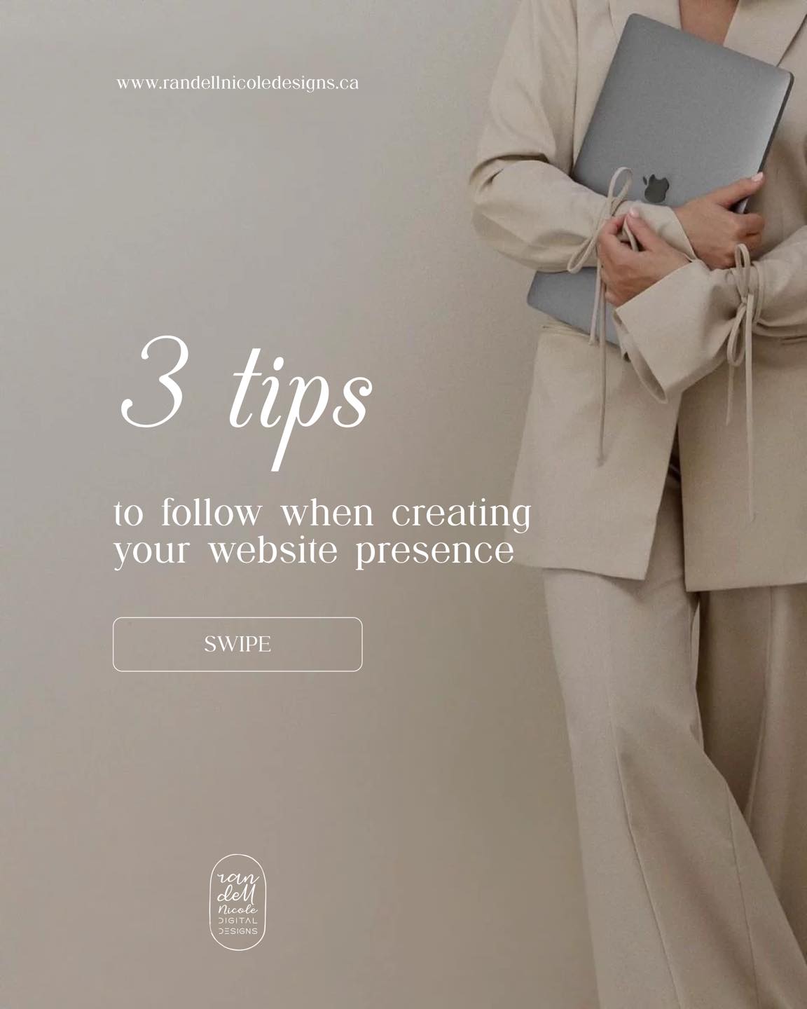 3 tips to follow when creating your website presence!
1. Simple design is best!
2. 2-3 font styles maximum
3. Build a strong headline - it’s what customers see first
Want to get more helpful tips for your website? Follow along!
#websitedesign #websitedevelopment #freelancedesigner #femaleentrepreneur #randellnicoledesigns #helpfultips