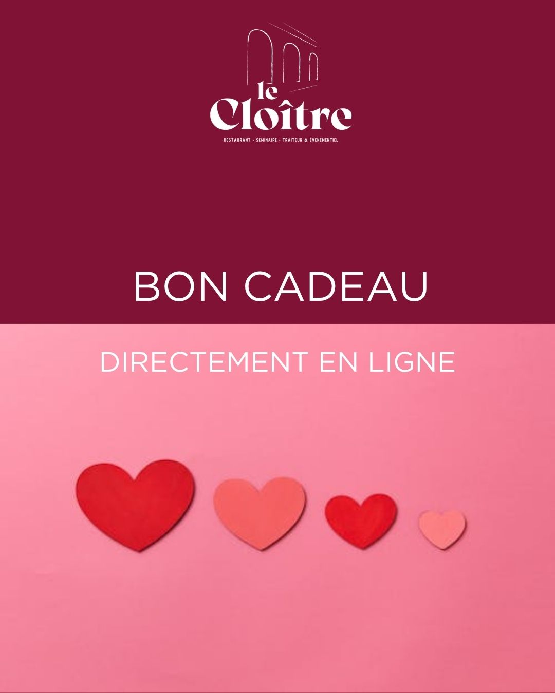 Offrez une parenthèse gourmande pour la Fête des Mères ✨
Cette année, choisissez un cadeau qui se savoure :
un bon cadeau au Restaurant du Cloître à Bourbon-Lancy.
En toute simplicité, nos bons cadeaux s'achètent directement en ligne
https://www.restaurantducloitre.fr/bons-cadeaux
#fetedesmeres #CuisineDeSaison #bourgogne #BourbonLancy #moulinssurallier #digoin #ExpérienceCulinaire #NouvelleExpérience #saoneetloiretourisme #bourbonlancy #bourgognefranchecomté #Saveurs #SaoneEtLoire #Gastronomie #route71 #RestaurantDeCharme