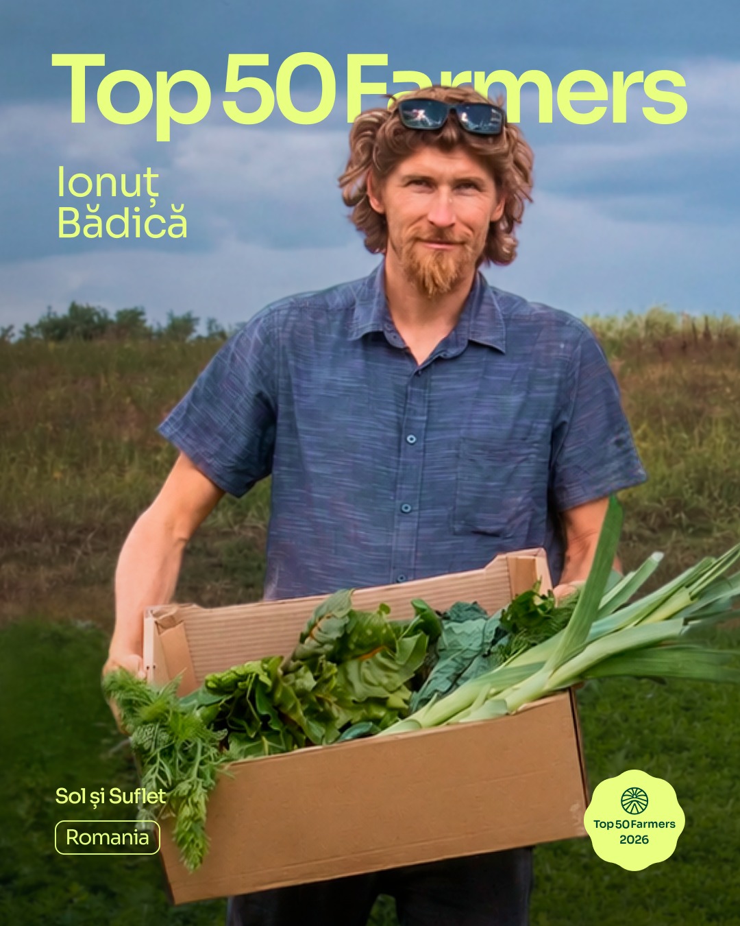 Meet Ionuț Bădică / @solsisuflet / România
Most educators teach the change they want to see.
Ionuț decided to become it.
After a decade of building Romania’s regenerative farming infrastructure: the Permaculture Research Institute, the country's largest urban garden network, and the first accredited permaculture university course in Europe, he took that knowledge to 6 hectares of compacted, exhausted soil in the Carpathian foothills and started Sol și Suflet.
Today, the farm runs 38 crops year-round, has trained over 350 volunteers, and is developing Romania's first regenerative farmer cooperative.
Every method on the farm is tested, measured and documented so that the next regenerative farmer doesn't have to start from scratch.
🔗 Follow the link in @top50farmers bio for the full story of how Sol și Suflet is turning one regenerated farm into a replicable model for Eastern Europe.
✍️ Written by @top50farmers and @itslinhpham
#top50farmers #IonuțBădică #top50farmers2026 #SolșiSuflet #t50f2026 #T50F #regenag #regenerativeagriculture #regenerativefarming #soilhealth #knowyourfarmer #futureoffarming #europe #romania