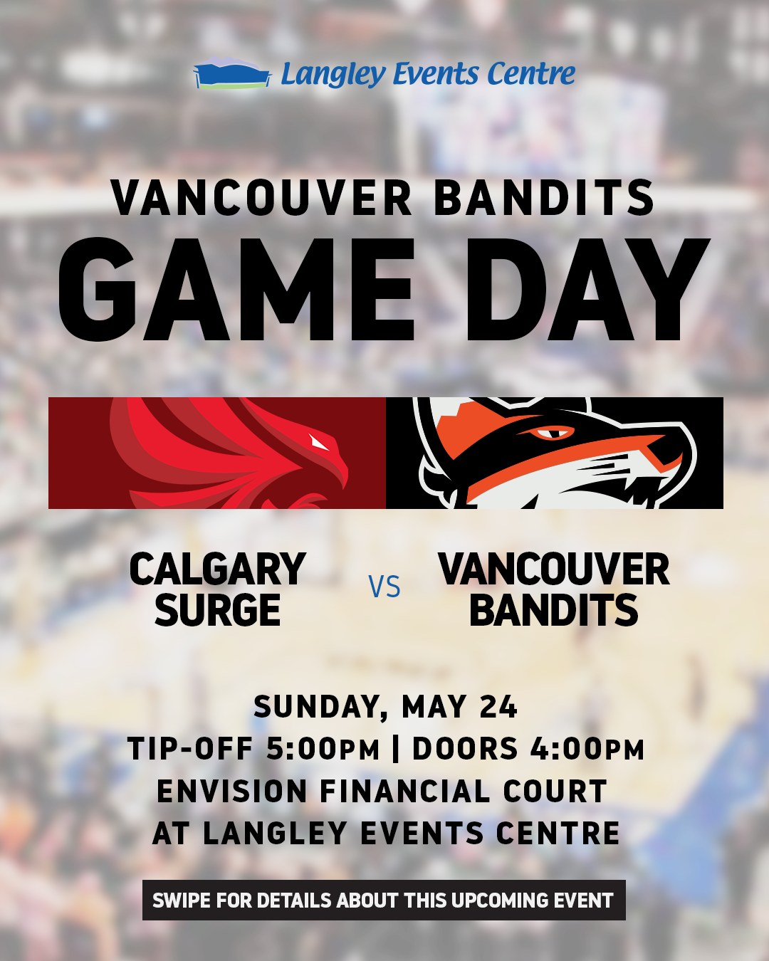 Here's a few things to Know Before You Go ahead of this afternoon's @vancouverbandits matchup against the Calgary Surge