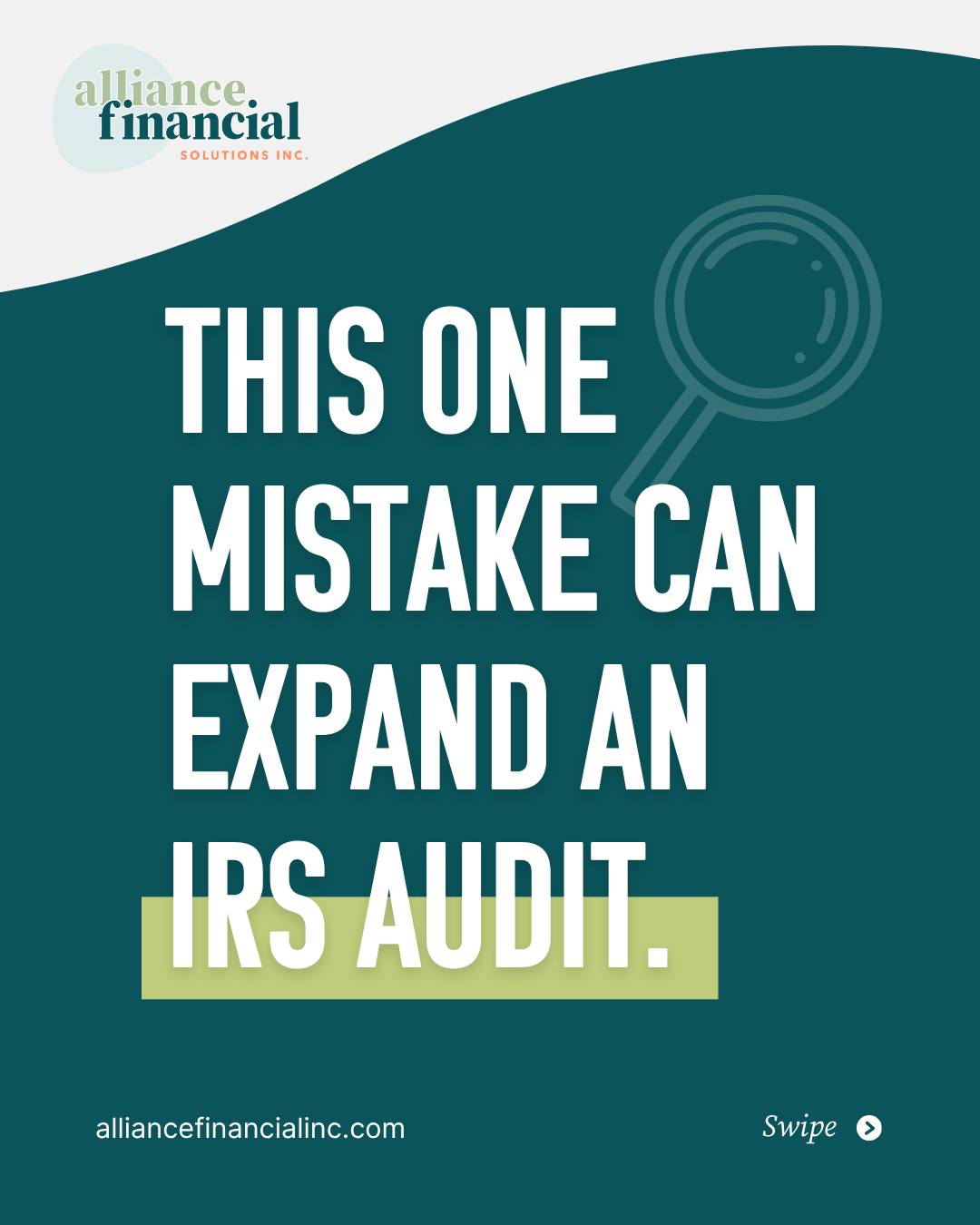 This one mistake can turn a routine audit into something much bigger:
Mixing business and personal finances.
When records aren’t clear, the IRS may look beyond your business—and require every deposit to be explained.
The good news? This is fixable.
We help business owners create clean, clear financial systems that protect them long-term.
👉 Read the full case study on our blog, alliancefinancialinc.com/blog , or reach out if you’re ready to get things cleaned up.