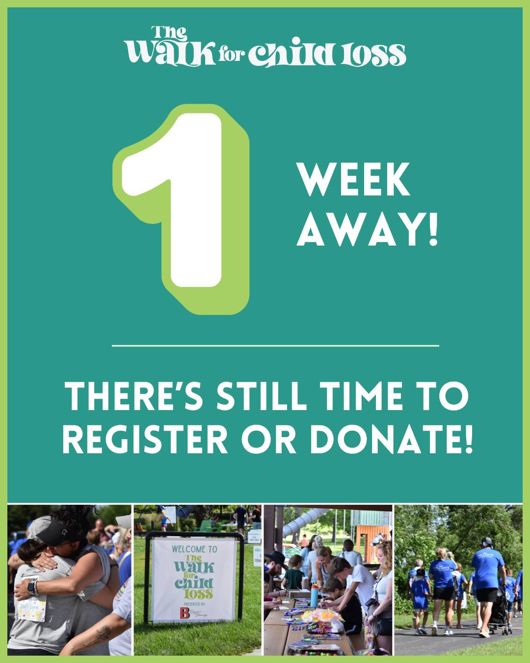 It’s shaping up to be a beautiful day at The Walk for Child Loss! ☀️
Drop your team name in the comments if you’ll be joining us next weekend!
Still need to register or donate? Go to the events tab at the link in our bio.
#thewalkforchildloss #walkforacause #minnesota5k