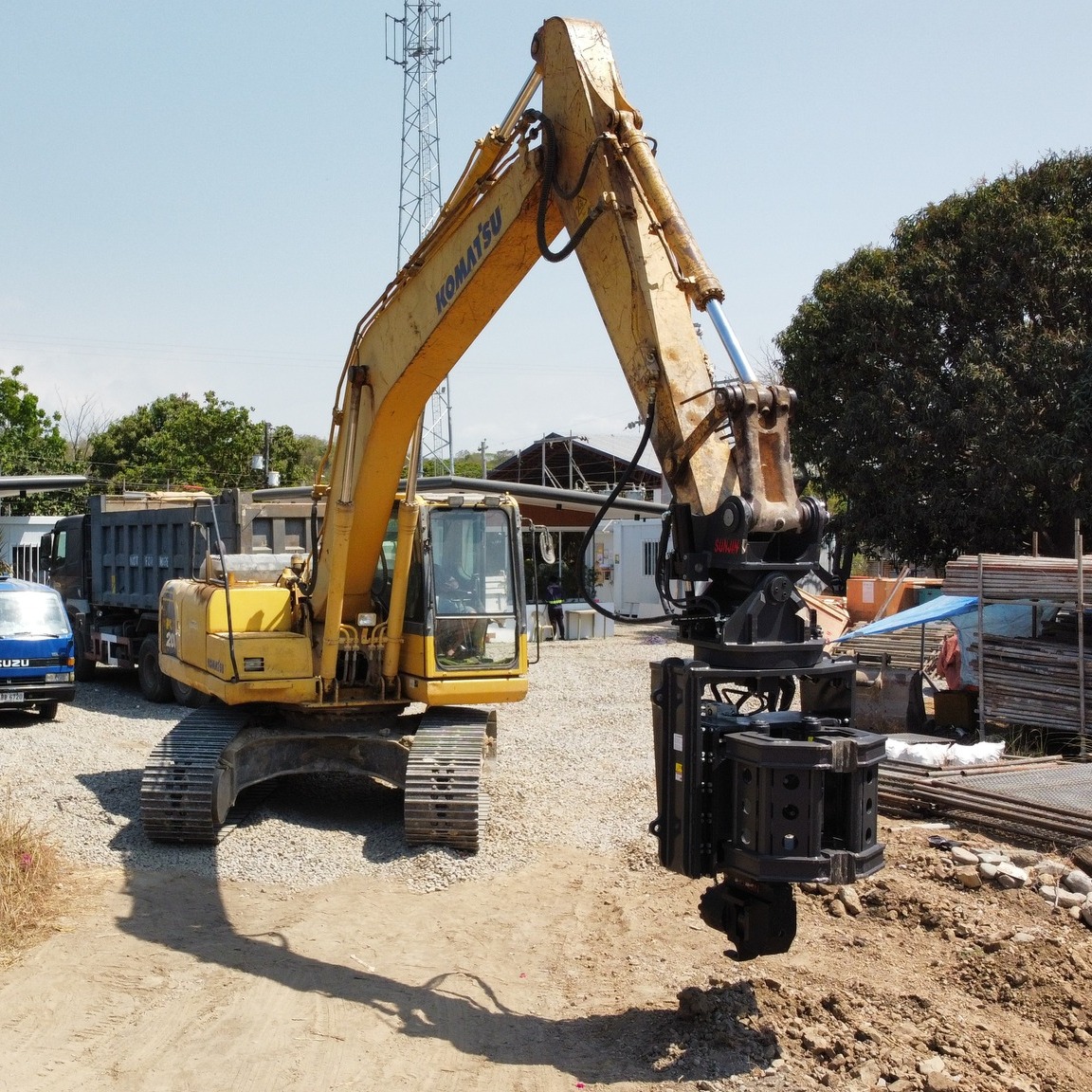 Upgrade the setup with the G30 Vibro Hammer.
Reliable piling performance that works.
#VibroHammer #G30 #PileDriver #SUNJIN #KoreaManufacturer #Construction #floodcontrol #HeavyEquipment