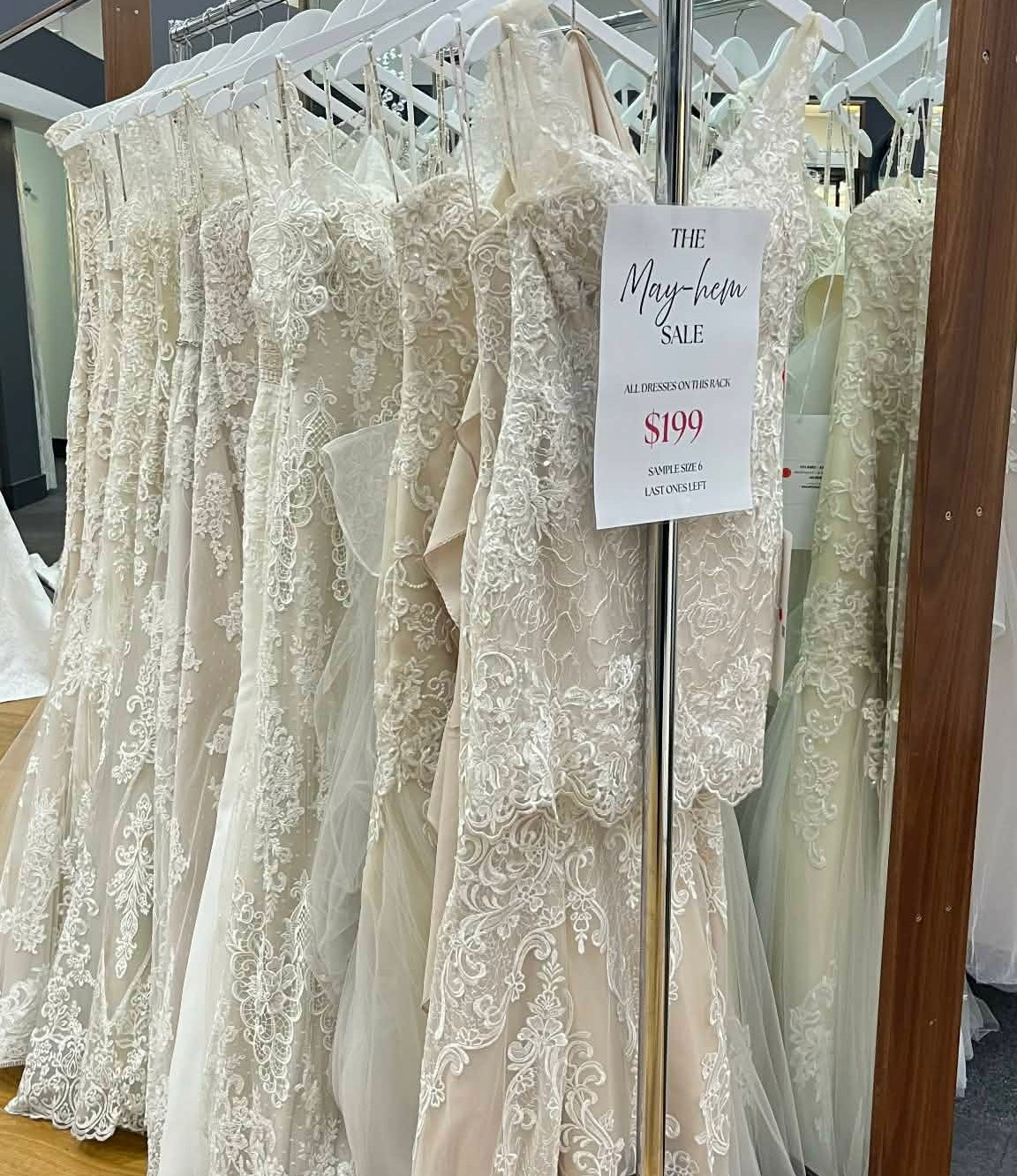 🤍 WEDDING DRESSES FROM $199 🤍
Yes, really 👀
Our May-hem Sale is coming! ✨️
Sample gowns at prices you do not want to miss ✨
📍Nunawading Boutique ONLY
Saturday 30th May
🕑 10am-3pm
✨️ First in best dressed
#bridalgownsale #2026bride #weddingdressesmelbourne #weddingdressshopping #samplesale #weddingdresssale