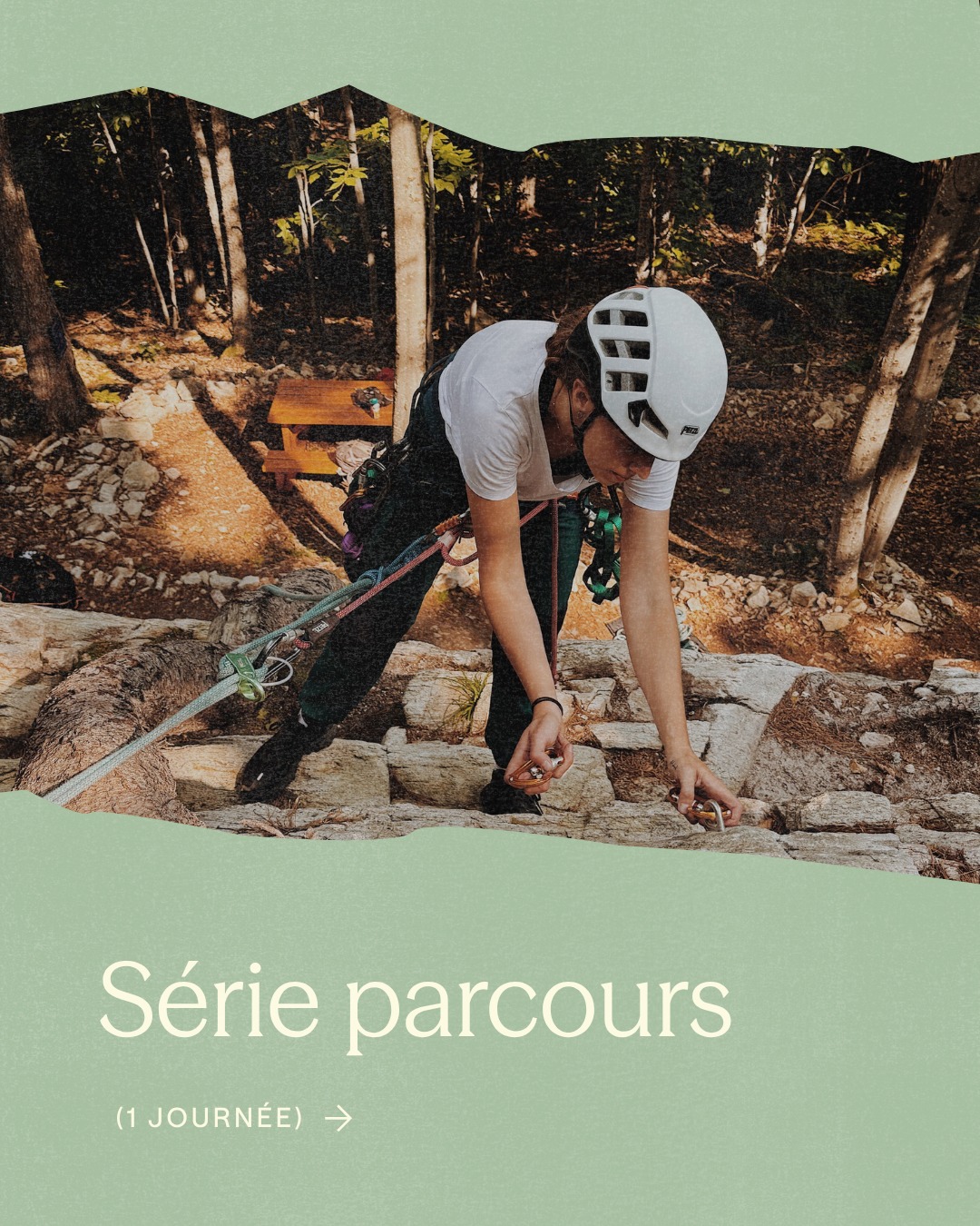 Parcours 1 journée ☀️
Envie de bouger, de prendre l’air et de vivre une journée qui sort de l’ordinaire? Voici une idée parfaite pour une escapade bien remplie.
🧗♀️ Avant-midi / après-midi
On commence fort avec une séance d’escalade sur roche.
Que tu sois débutant ou plus expérimenté, c’est l’activité idéale pour se dépasser, profiter du plein air et décrocher complètement.
🌊 Fin de journée
On termine avec un moment de détente au bord de l’eau au parc des Riverains, pour redescendre doucement après l’effort.
🍽️ Souper
Direction le casse-croûte du quai – Zultra-Bouffe pour une ambiance relax au bord du fleuve et un bon plat réconfortant. 🌊🍟
Et toi, est-ce que tu te laisserais tenter par ce parcours d’une journée? 👀
Crédit : @explorewithalexe